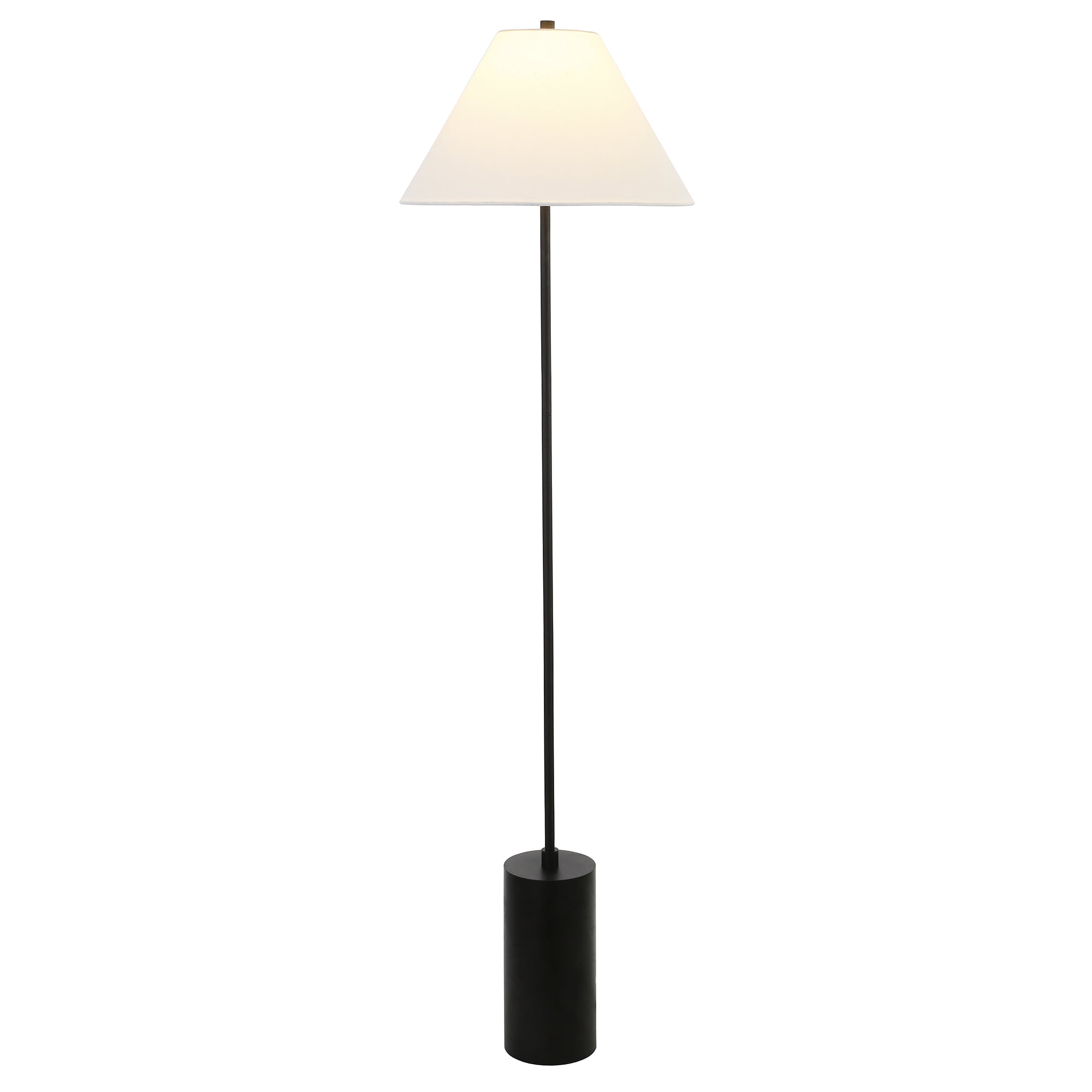  Evelyn&Zoe Contemporary Metal Floor Lamp with Empire Shade