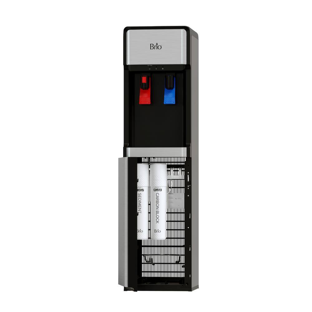 Brio CLPOU320SLUVF2 300 Series Slimline Self-Cleaning UV Bottleless POU Water Cooler Water Dispenser - 2 Stage Advanced Water Filter