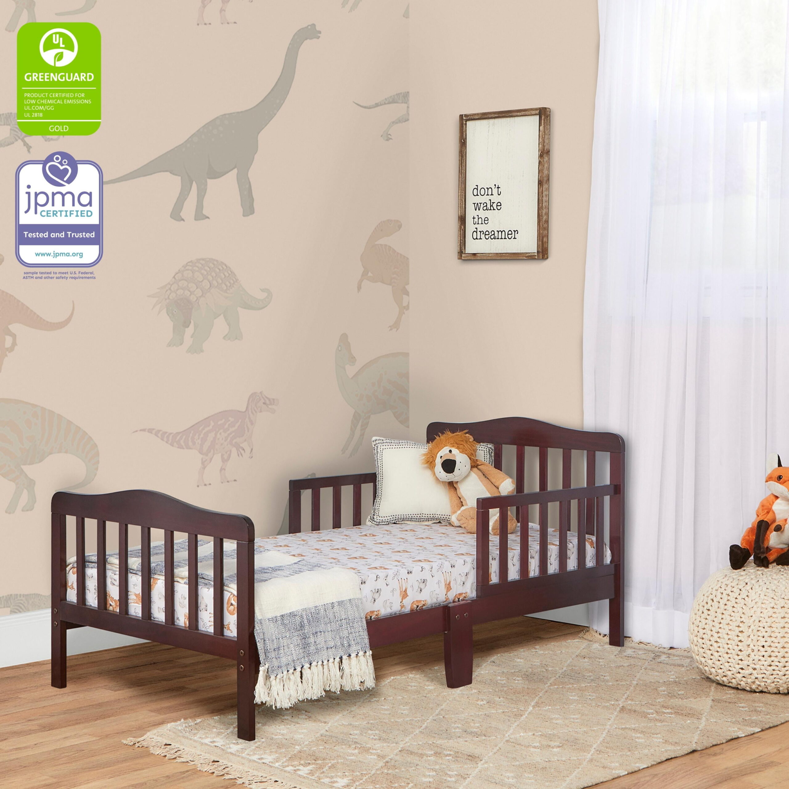 Dream On Me Classic Design Toddler Bed. Espresso