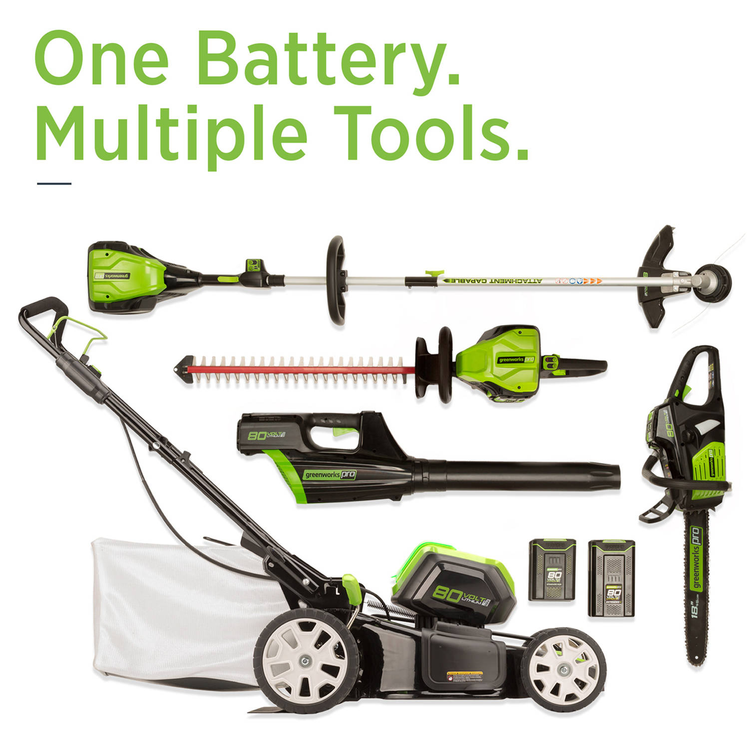 Greenworks Pro 80V 18″ Chainsaw w/ 2Ah Battery and Charger 2000002