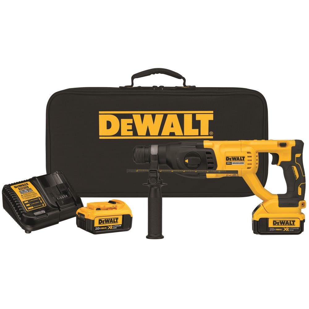 DEWALT XR 20-Volt Max 1-in SDS-Plus Cordless Rotary Hammer Drill (2-Batteries Included)