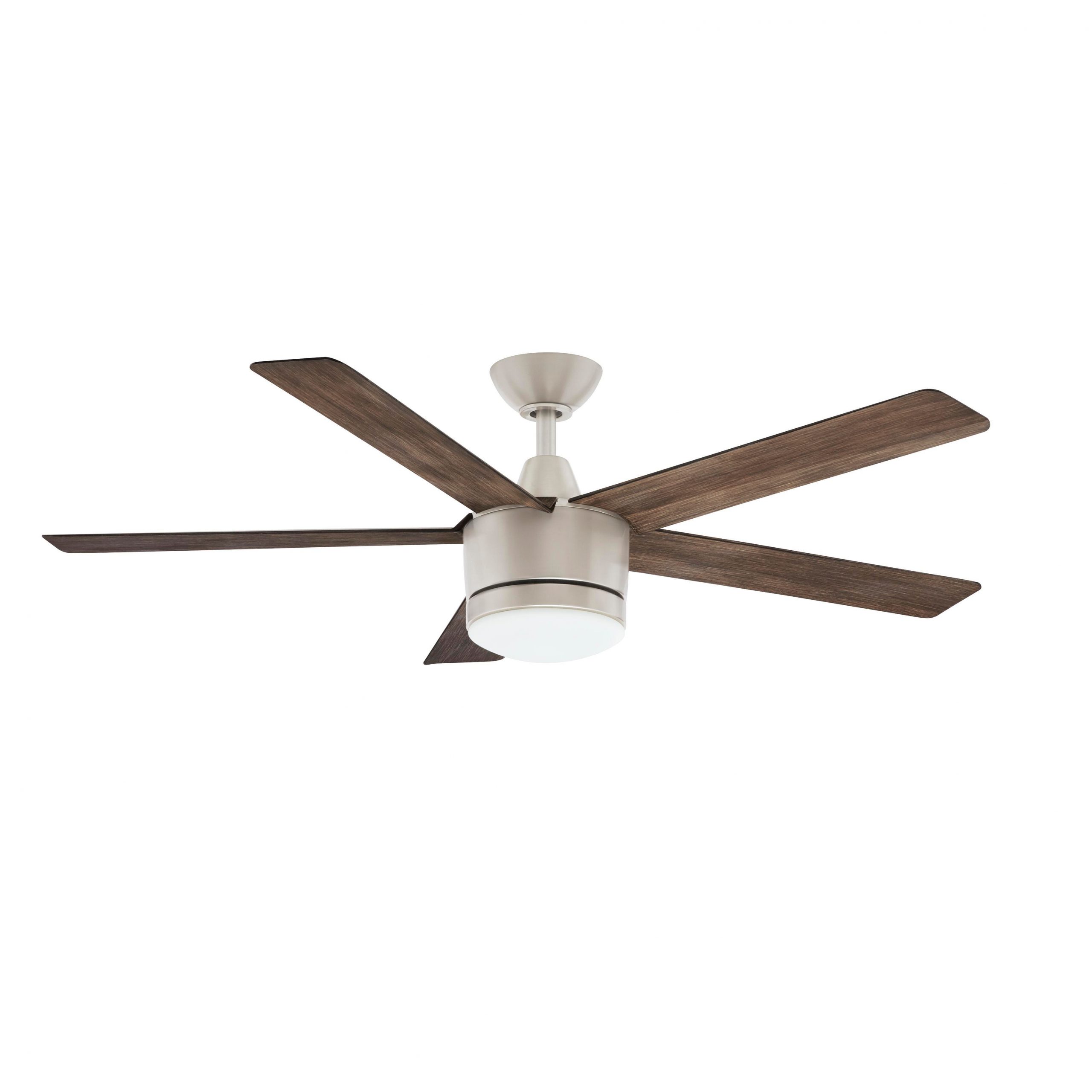 Home Decorators Collection SW1422-52in-BN Merwry 52 in. Integrated LED Indoor Brushed Nickel Ceiling Fan with Light Kit and Remote Control