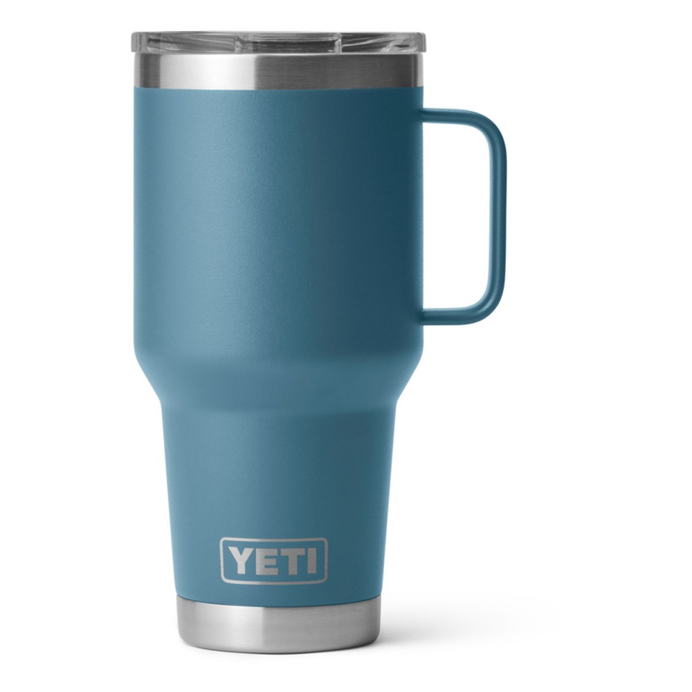 YETI Rambler 30 oz Travel Mug with Stronghold Lid. Nordic Blue