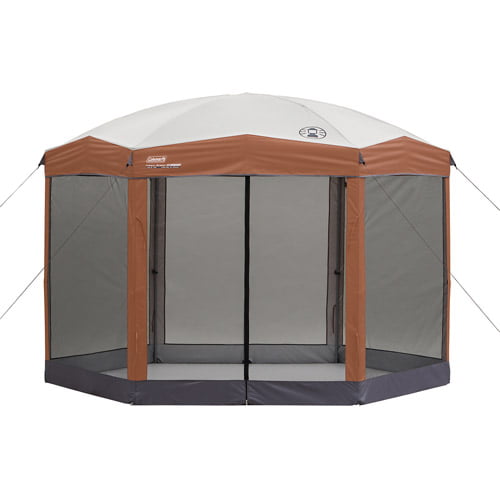 Coleman® 12 x 10 Back Home™ Instant Setup Canopy Sun Shelter Screen House. 1 Room. Brown