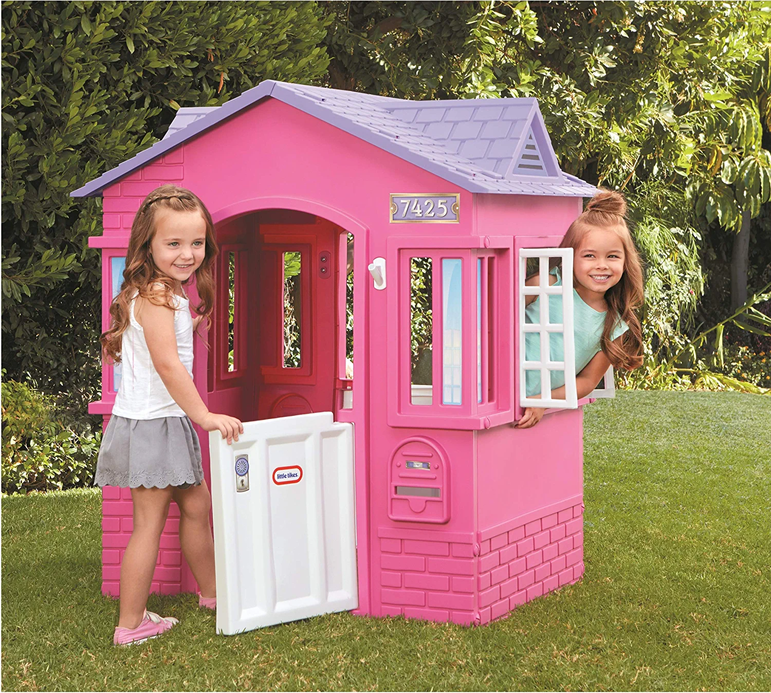 Little Tikes Cape Cottage House. Pink - Pretend Playhouse for Girls Boys Kids 2-8 Years Old