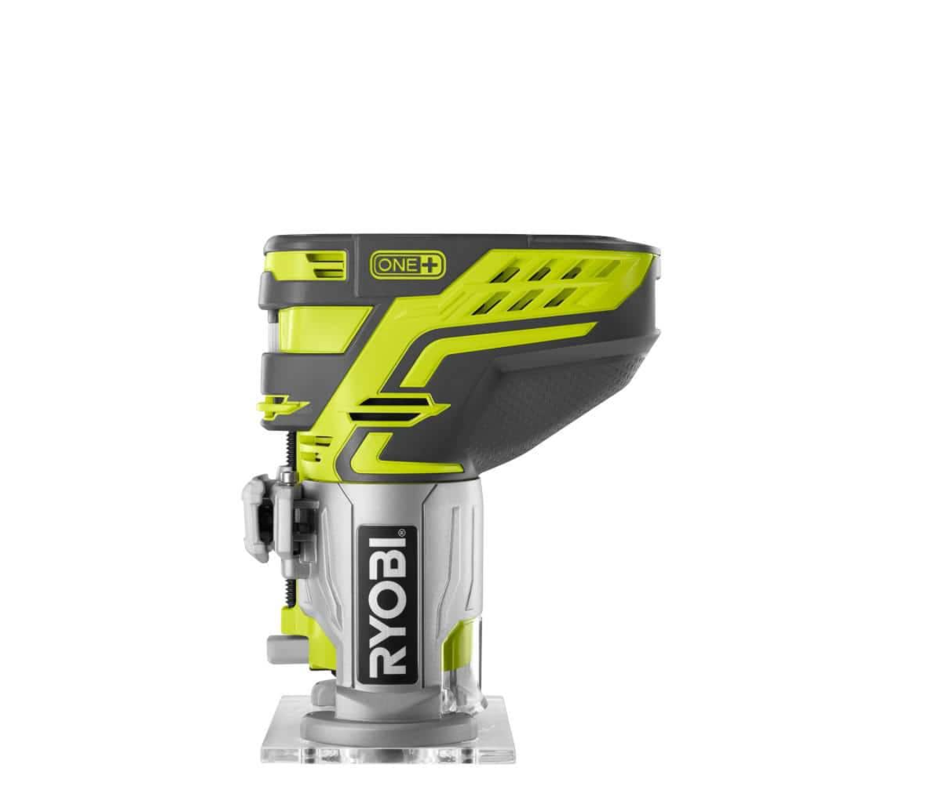 RYOBI P601-A99LM3 ONE+ 18V Cordless Fixed Base Trim Router (Tool Only) with Tool Free Depth Adjustment with Router Latch Mortiser