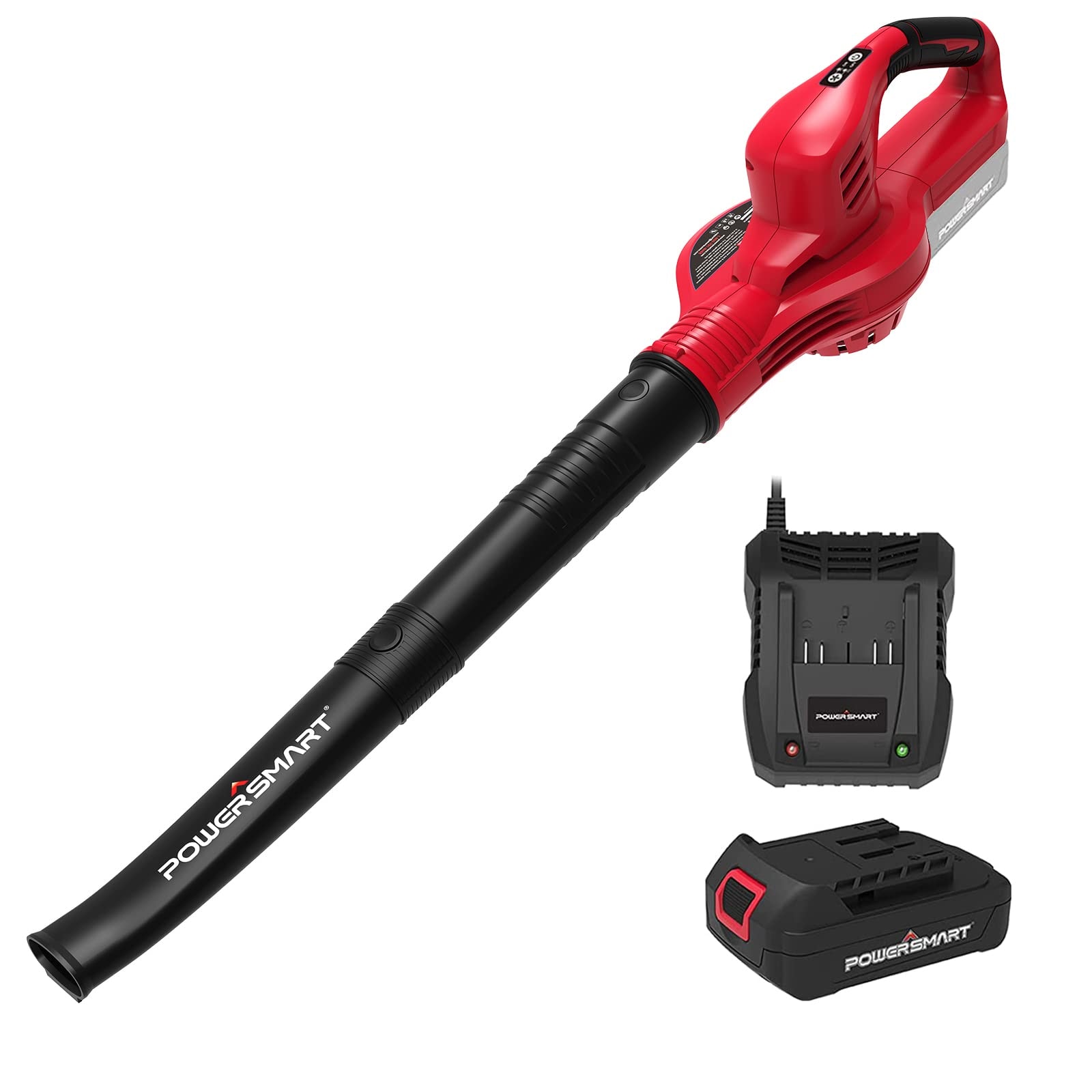 PowerSmart 20-volt 320-CFM 150-MPH Battery Handheld Leaf Blower 2 Ah (Battery and Charger Included)