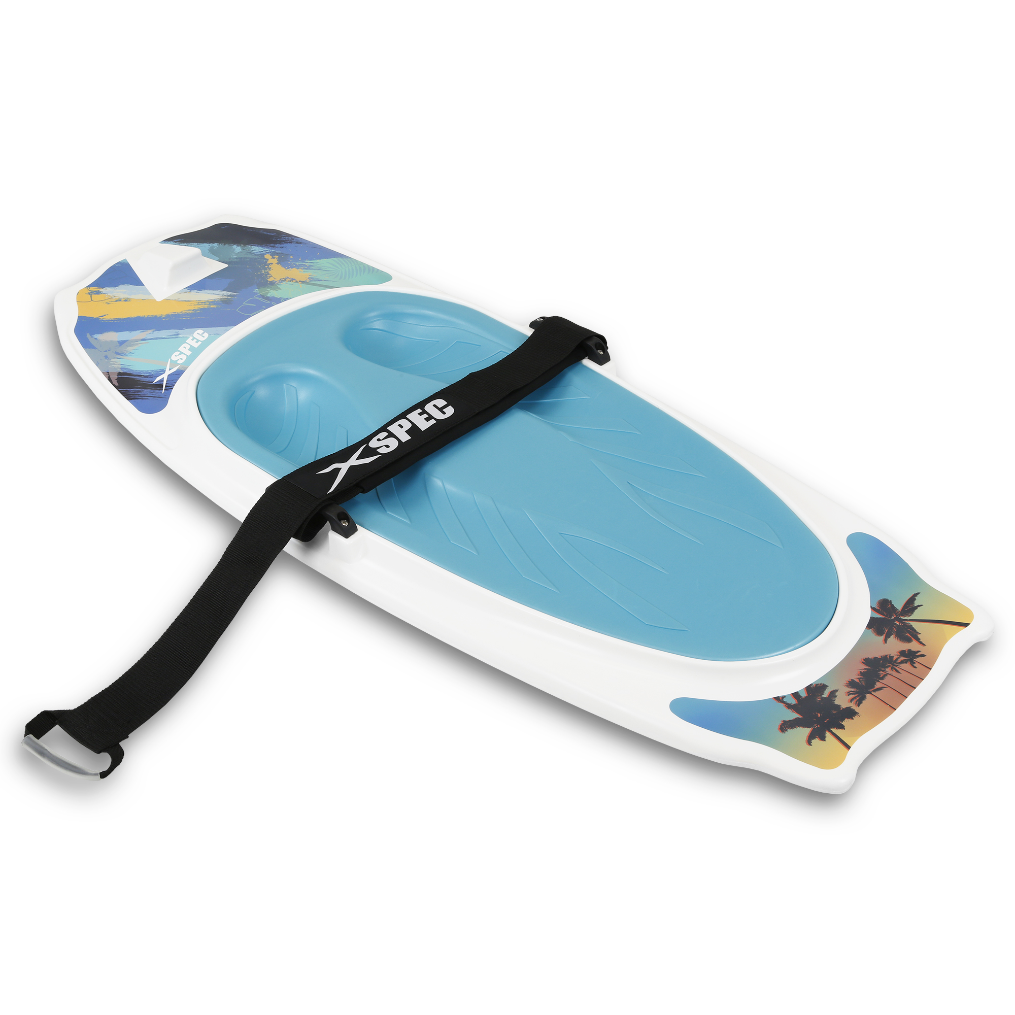 Xspec  Kneeboard with Hook for Knee Surfing Boating Waterboarding. White