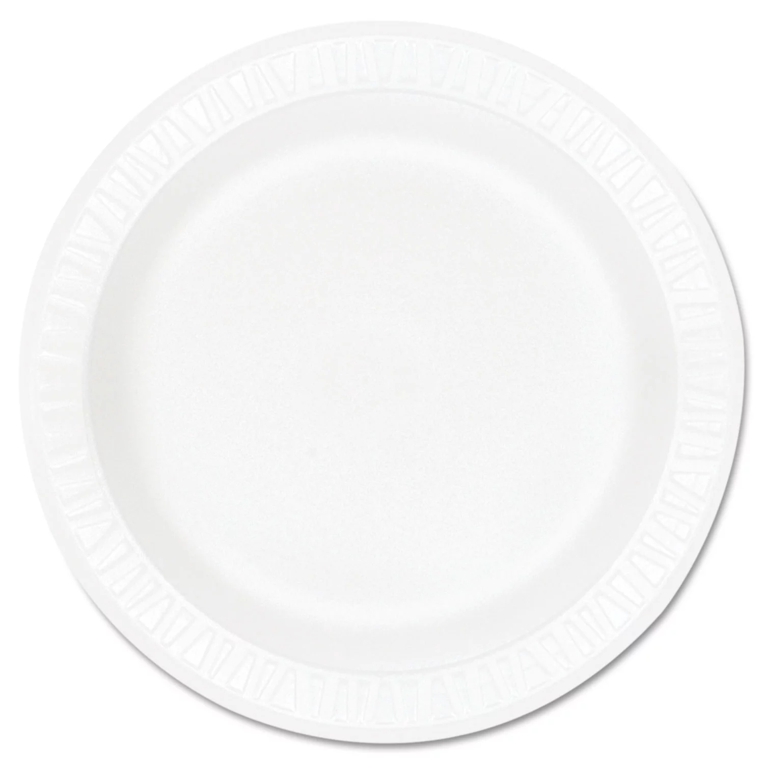 Dart Concorde Foam Plate. 9″ dia. White (500 ct.)