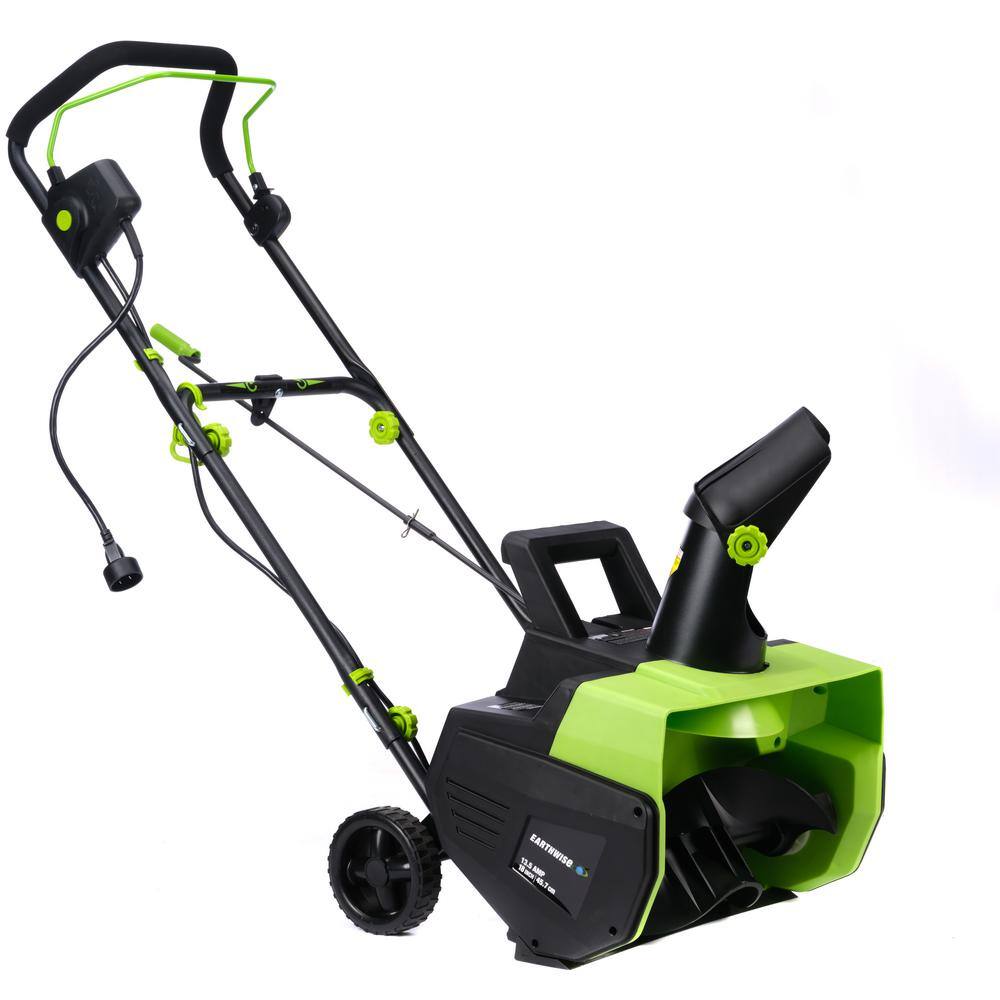 Earthwise SN71018 13.5-Amp 18-Inch SN71018 Electric Corded Walk Behind Snow Thrower with LED Lights