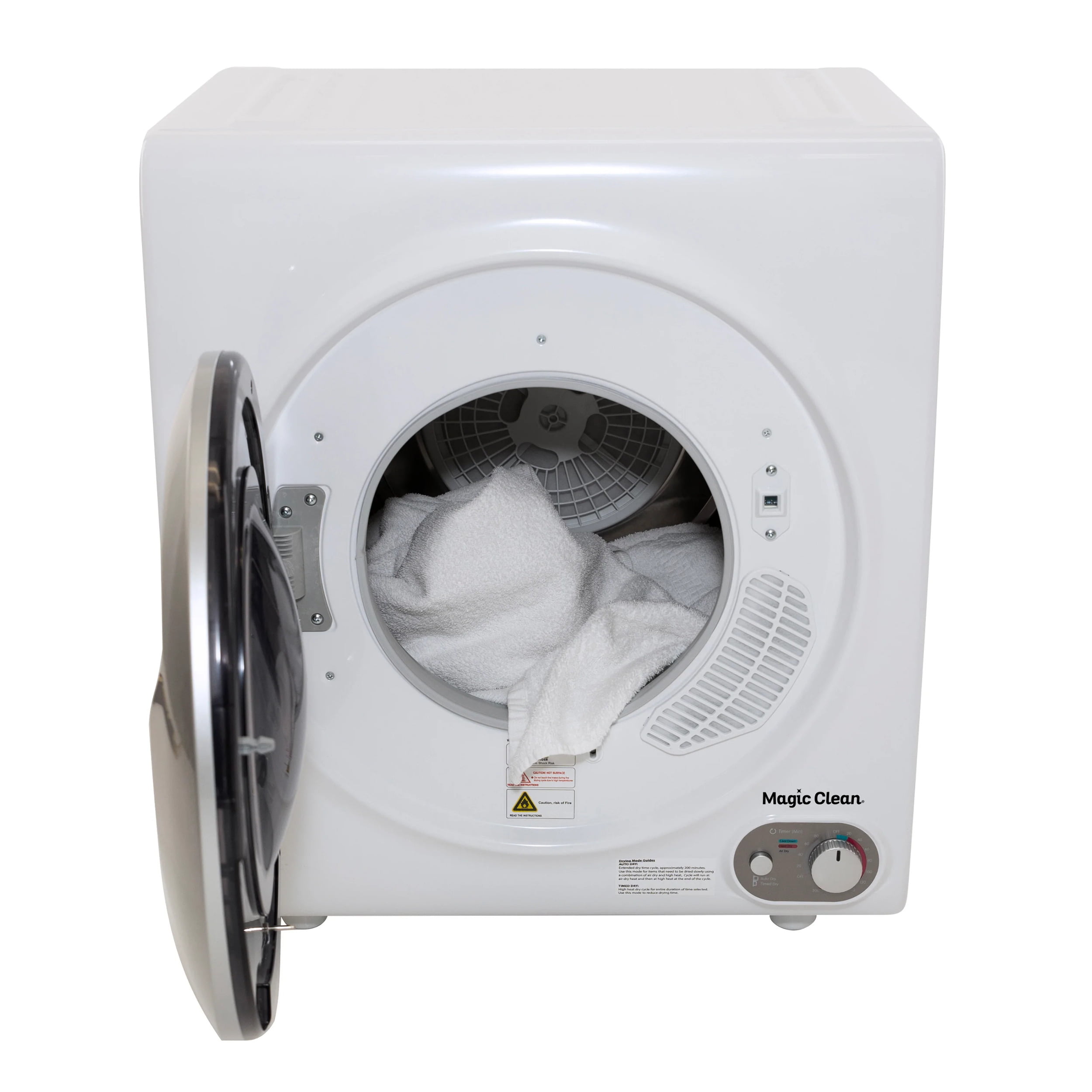 Magic Clean 2.6 Cu. ft. Front Load White Electric Portable Dryer