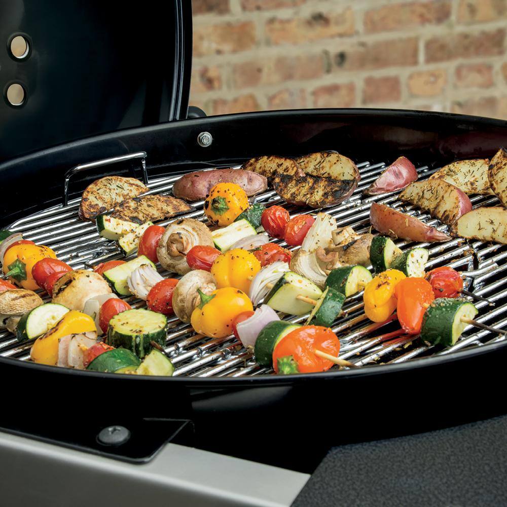 Weber 15502001 22 in. Performer Deluxe Charcoal Grill in Copper with Built-In Thermometer and Digital Timer
