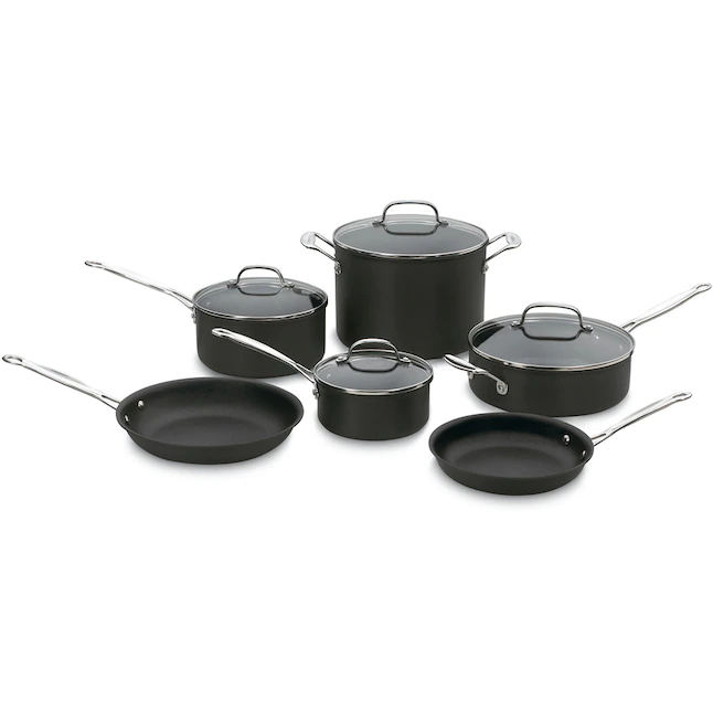 Cuisinart  10-Piece Chef-s Classic 13.78-in Aluminum Cookware Set with Lid(s) Included