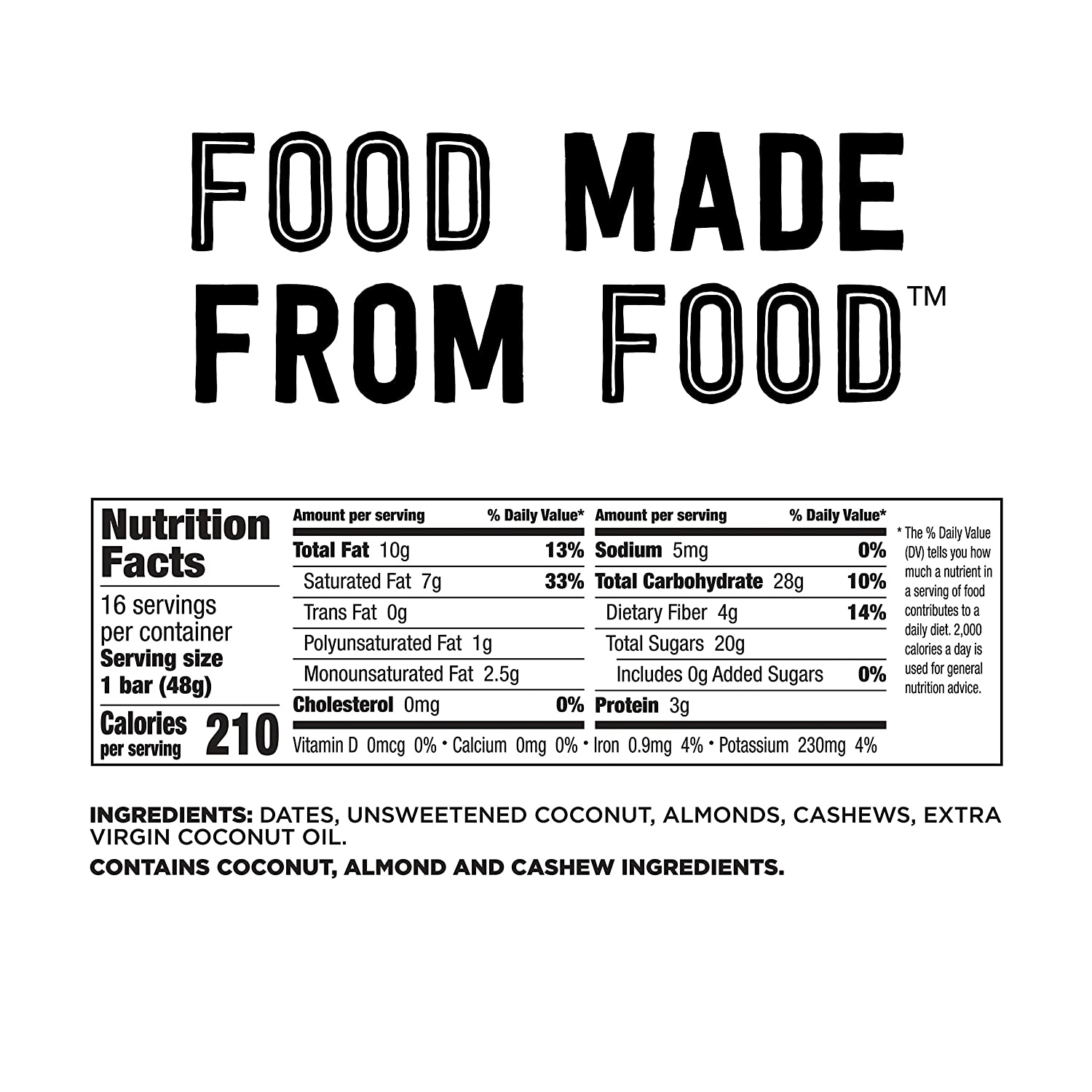 Larabar Coconut Cream Pie. Gluten Free Vegan Fruit & Nut Bars. 16 ct