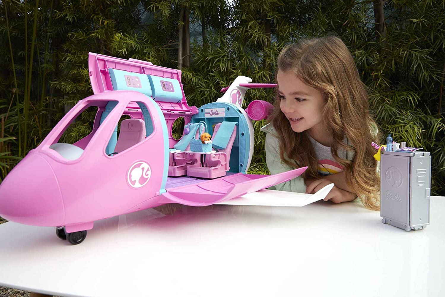 Barbie Dreamplane Transforming Playset with Reclining Seats and Working Overhead Compartments. Plus 15+ Pieces. for Kids 3 Years Old and Up