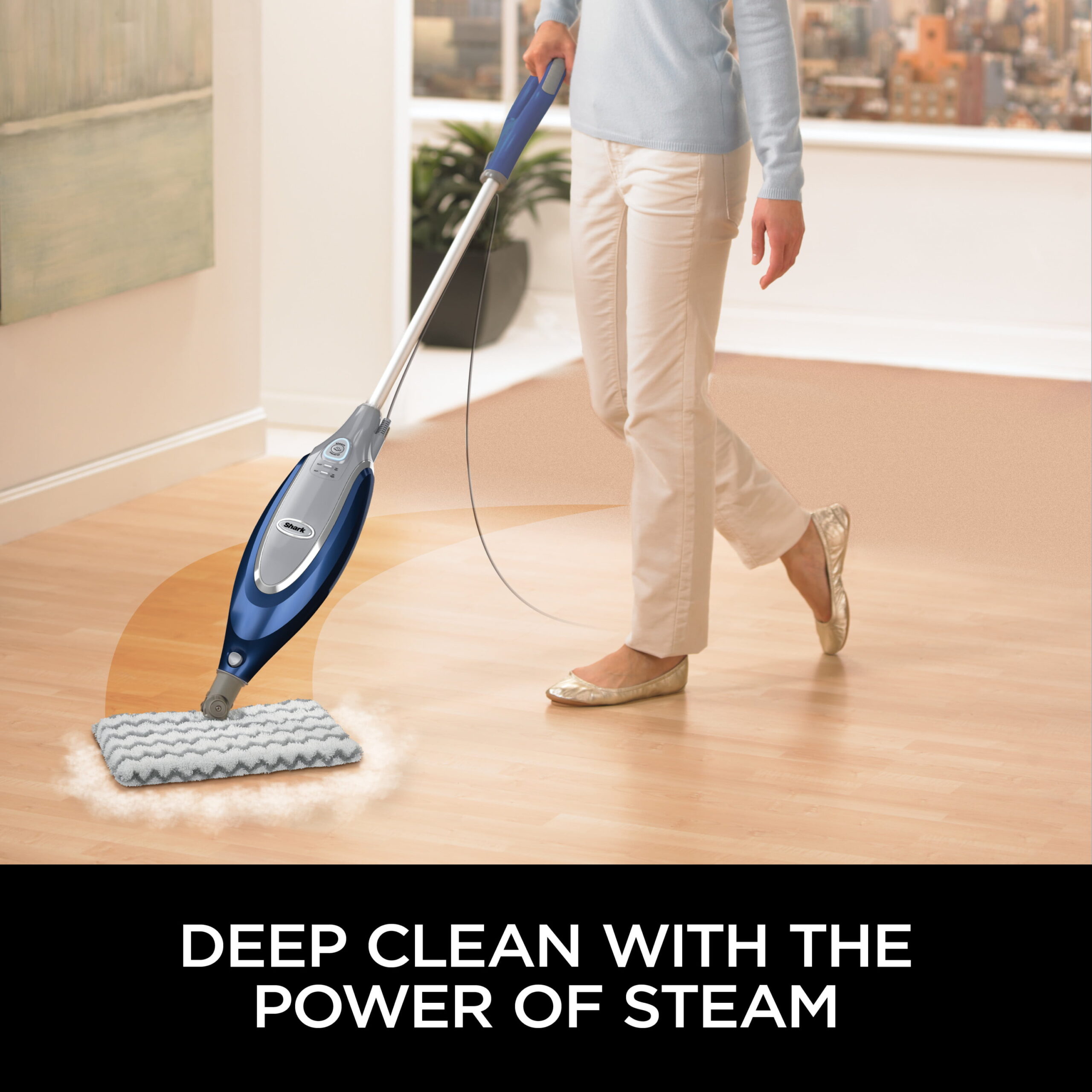 Shark® Professional Steam Pocket® mop for hard floors. deep cleaning. and sanitization. SE460
