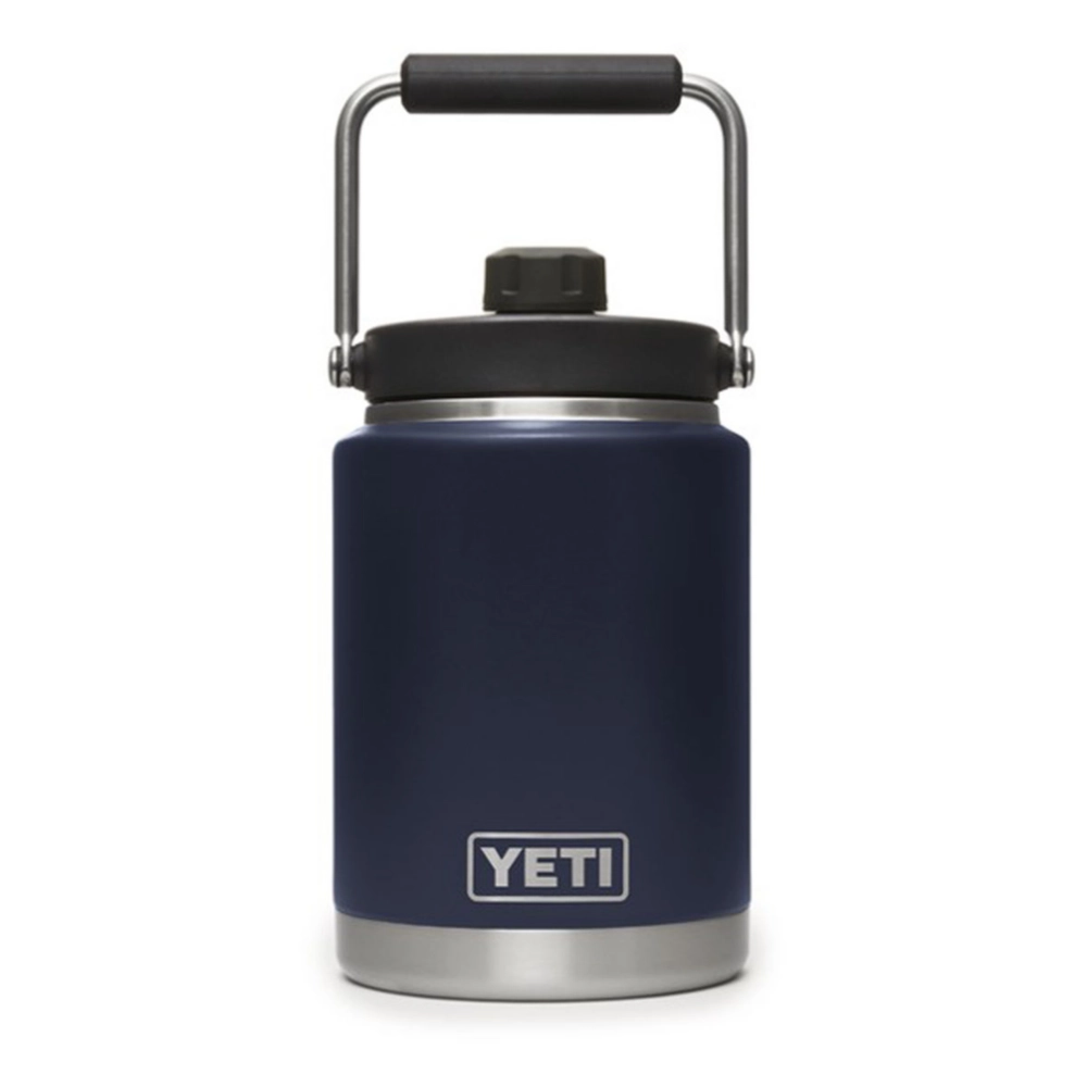 YETI Rambler Half Gallon Jug. Vacuum Insulated. Stainless Steel with MagCap. Navy