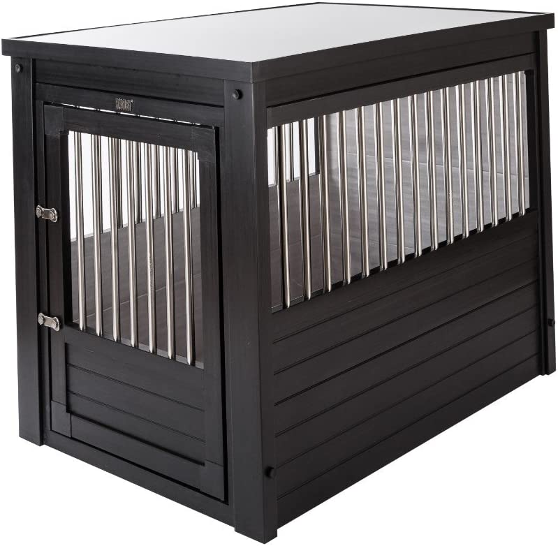 New Age Pet ecoFLEX Pet Crate End Table. Large. Espresso