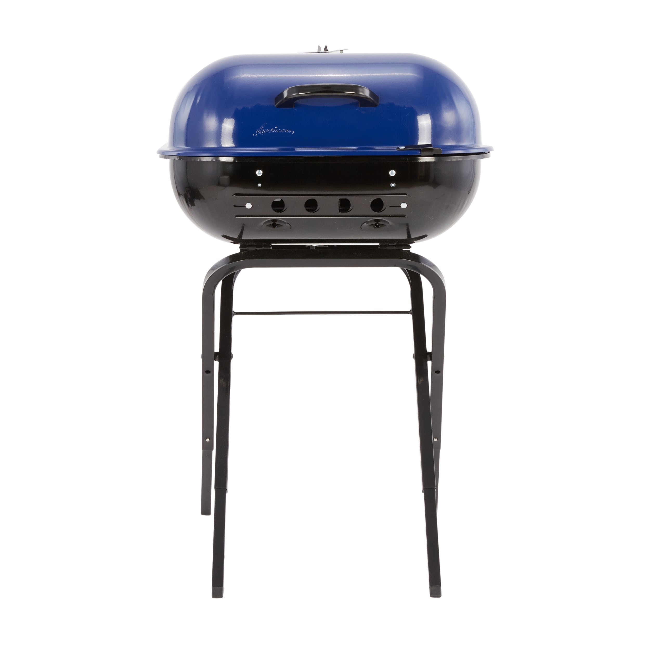 Americana 21.25-in W Ocean Blue Kettle Charcoal Grill