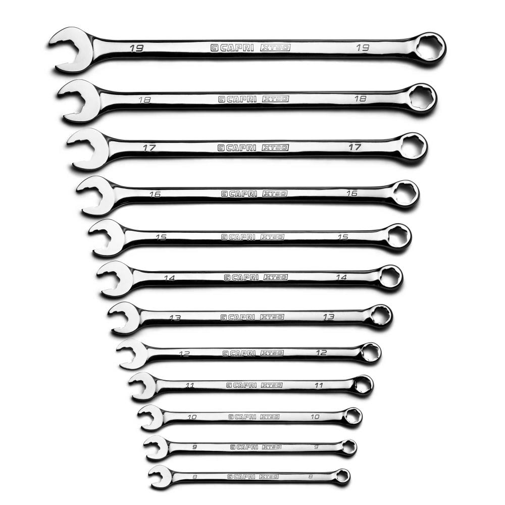 Capri Tools 12-Piece Set 6-point Metric Standard Combination Wrench Includes Soft Case