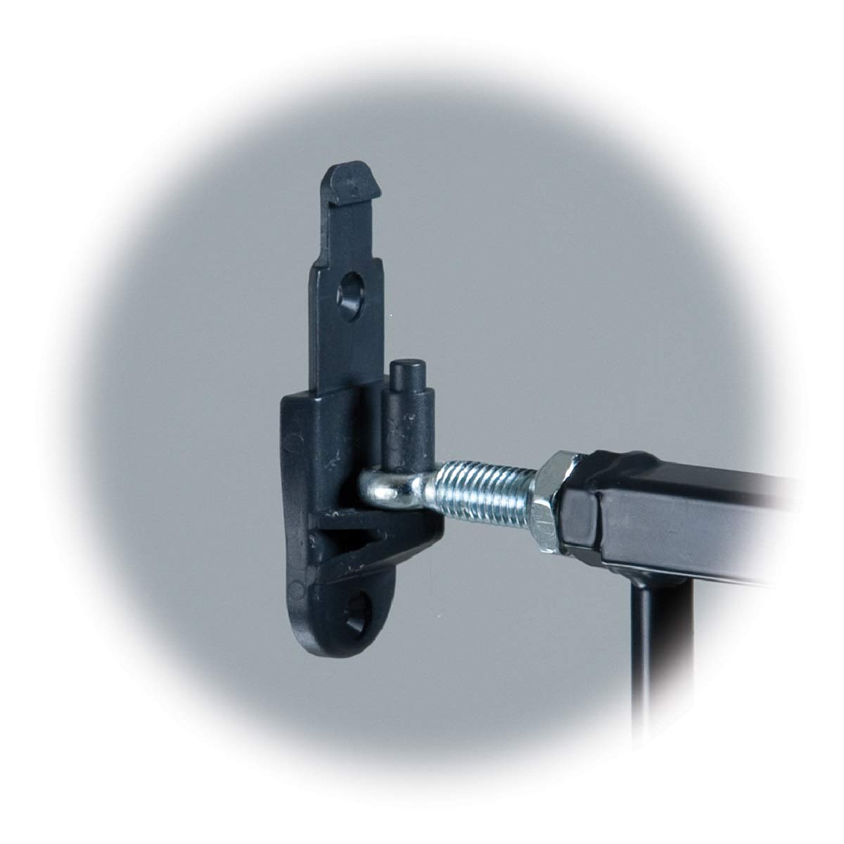 KidCo G2001 Safeway Top of Stairs Quick Release Baby Gate for Blocking Stairs or Hallways and Dividing Rooms. 42.5 x 30.5 Inches. Steel. Black