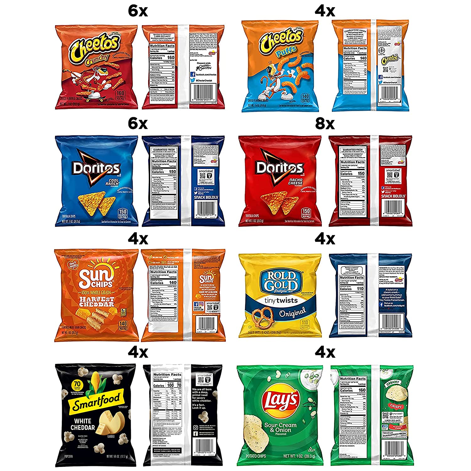 Frito-Lay Fun Times Mix Variety Pack. 40 Count