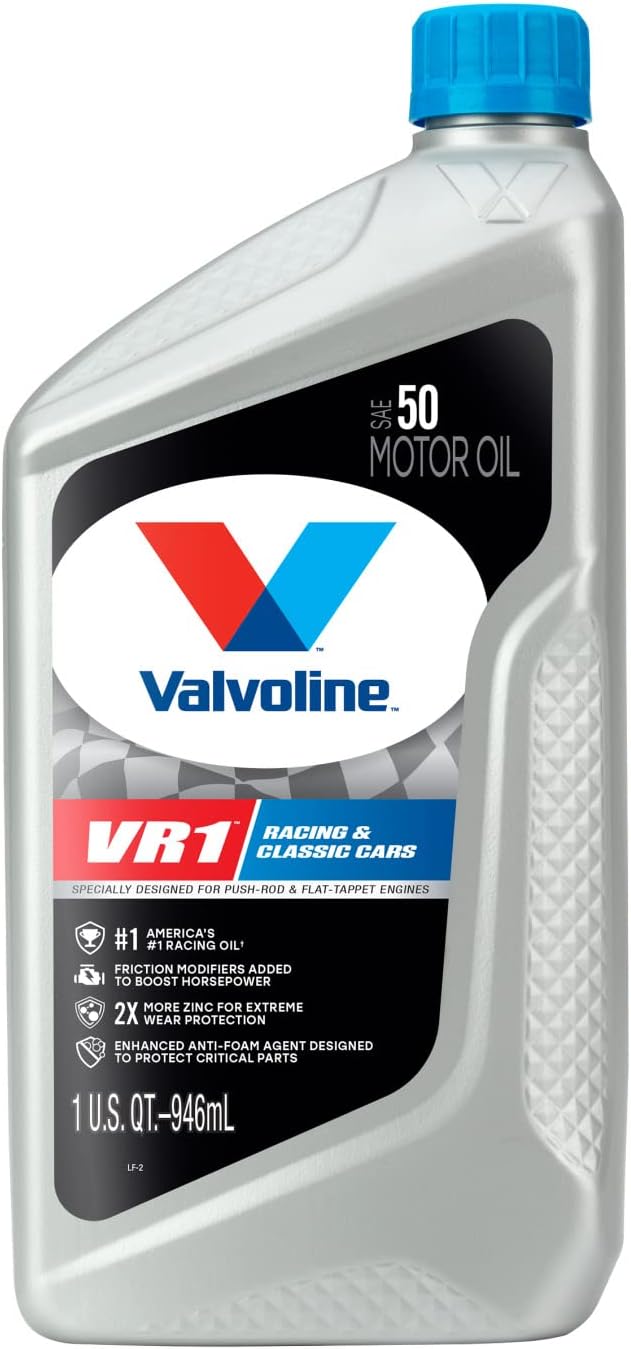 Valvoline VR1 Racing SAE 50 Motor Oil 1 QT. Case of 6