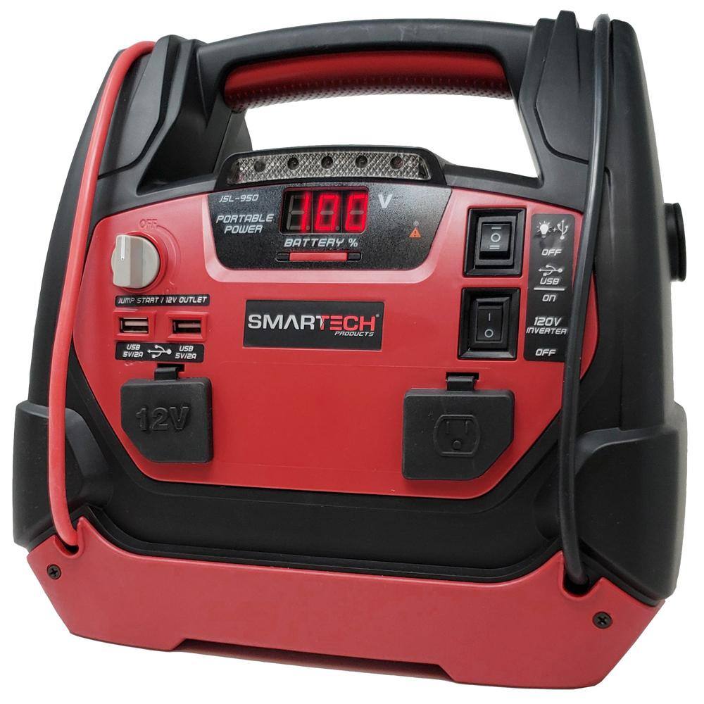 Smartech Products JSL-950 JSL-950 Power Station with Jump Starter and 150 PSI Air Compressor. one 120V power inventer outlet