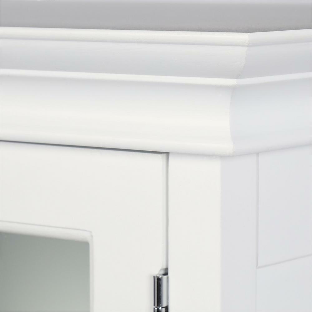 Home Decorators Collection Hampton Harbor 25 in. W x 14 in. D x 52-1/2 in. H Linen Cabinet with Drawer in White
