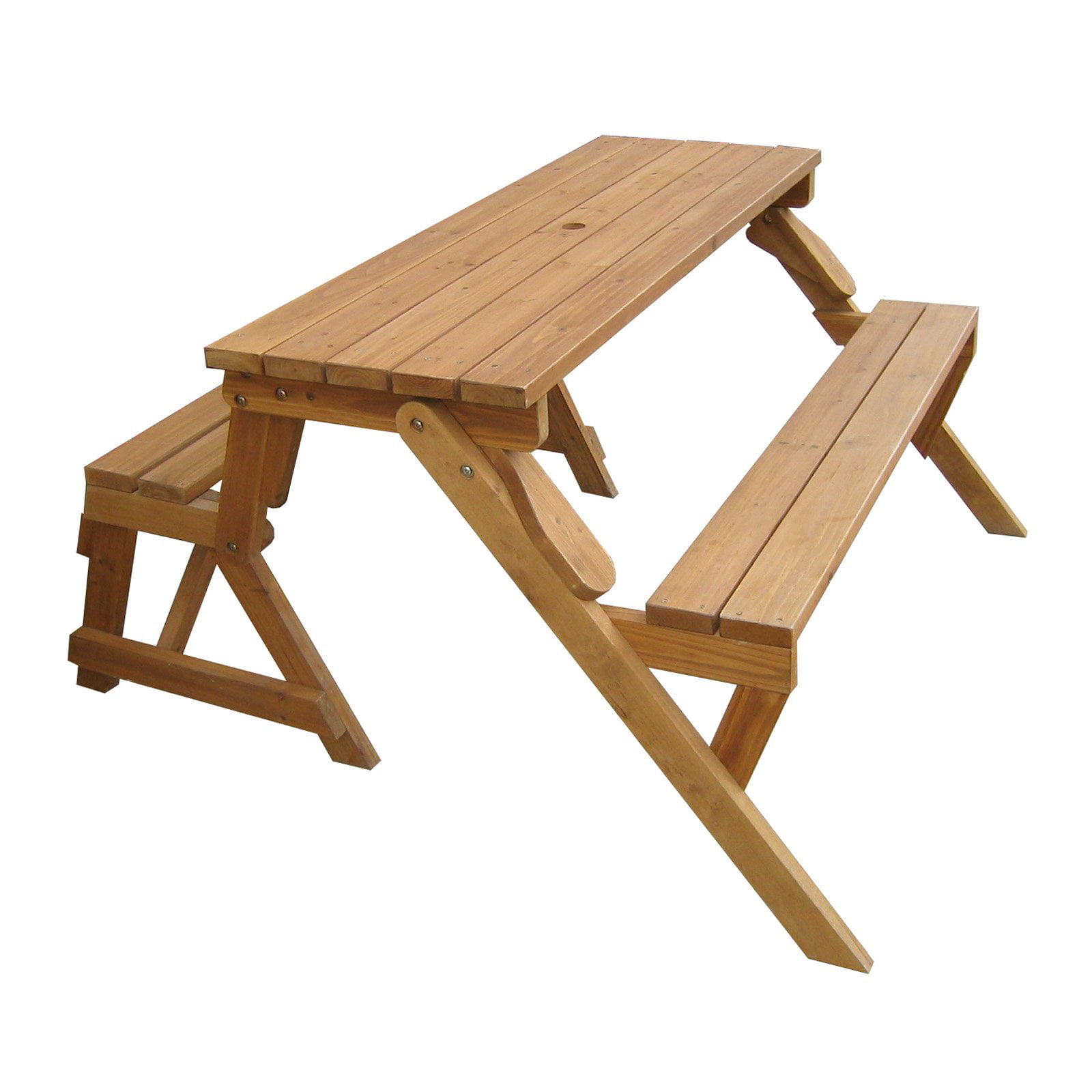 Northbeam Interchangeable Picnic Table / Garden Bench. Wood. Hemlock