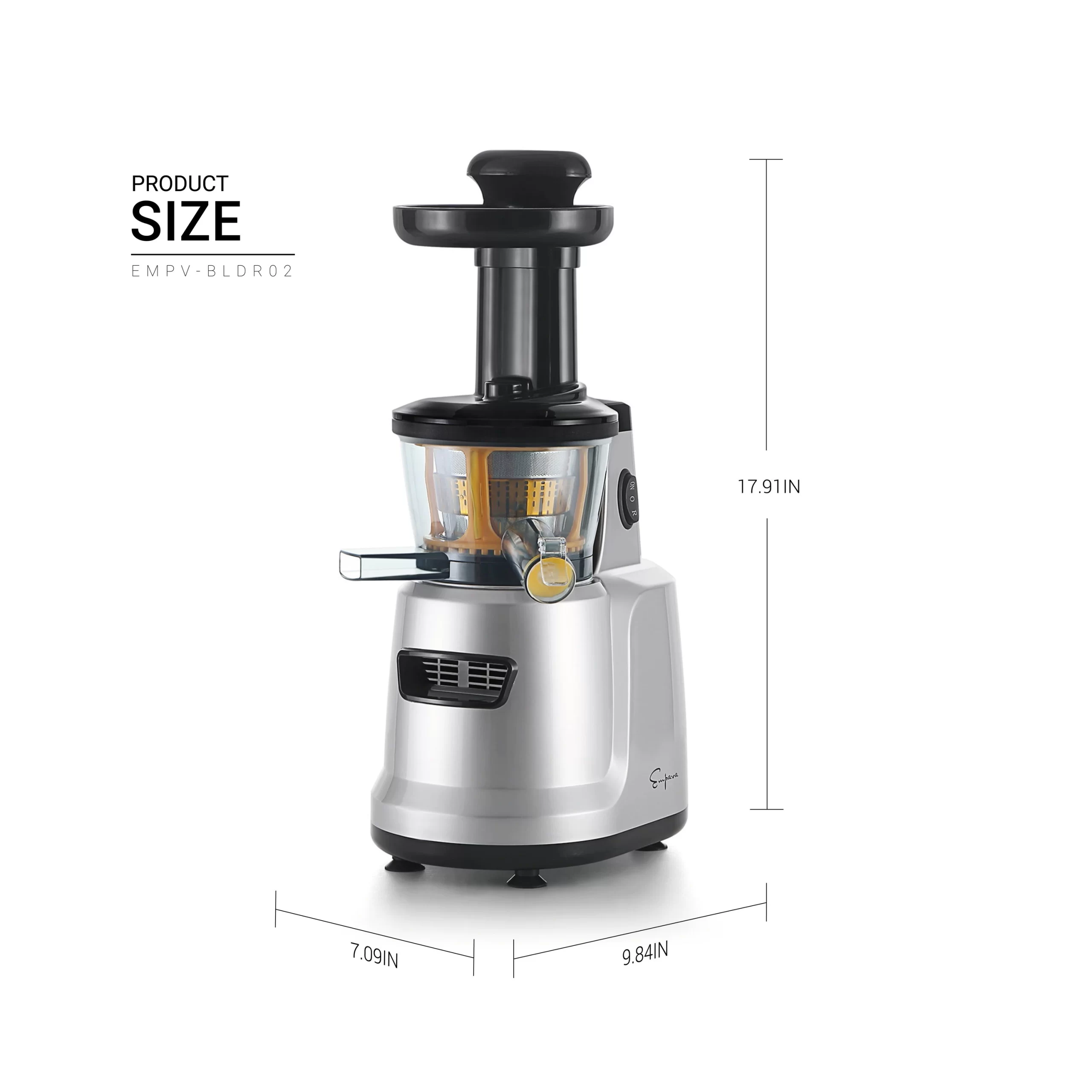 Empava EMPV-BLDR02 Silver Electric Masticating Juicer