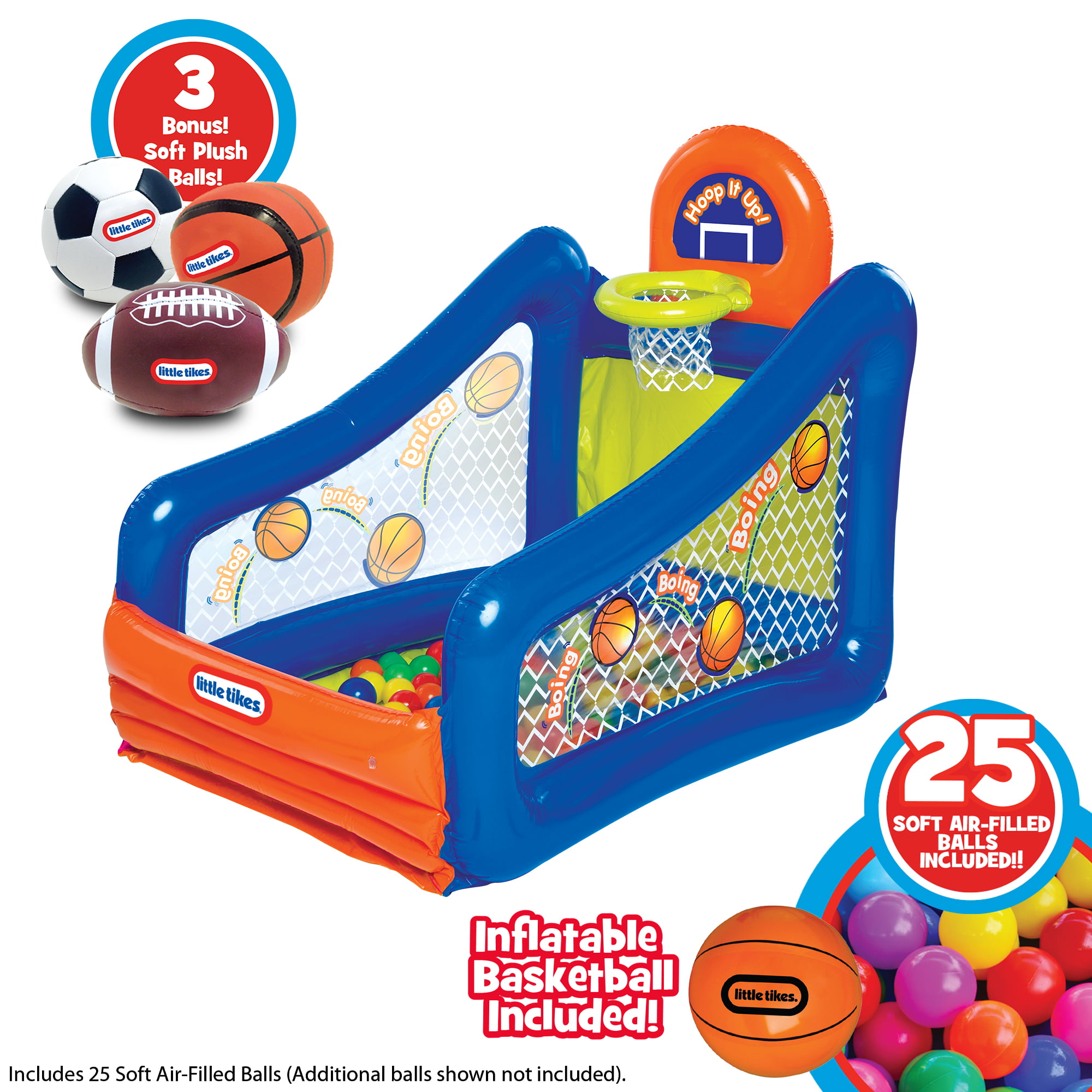 Little Tikes Brand Hoop It Up! Play Center Special Value Pack with 25 Balls. Toy Sports Ball Pit. Ages 3 Years Old and up