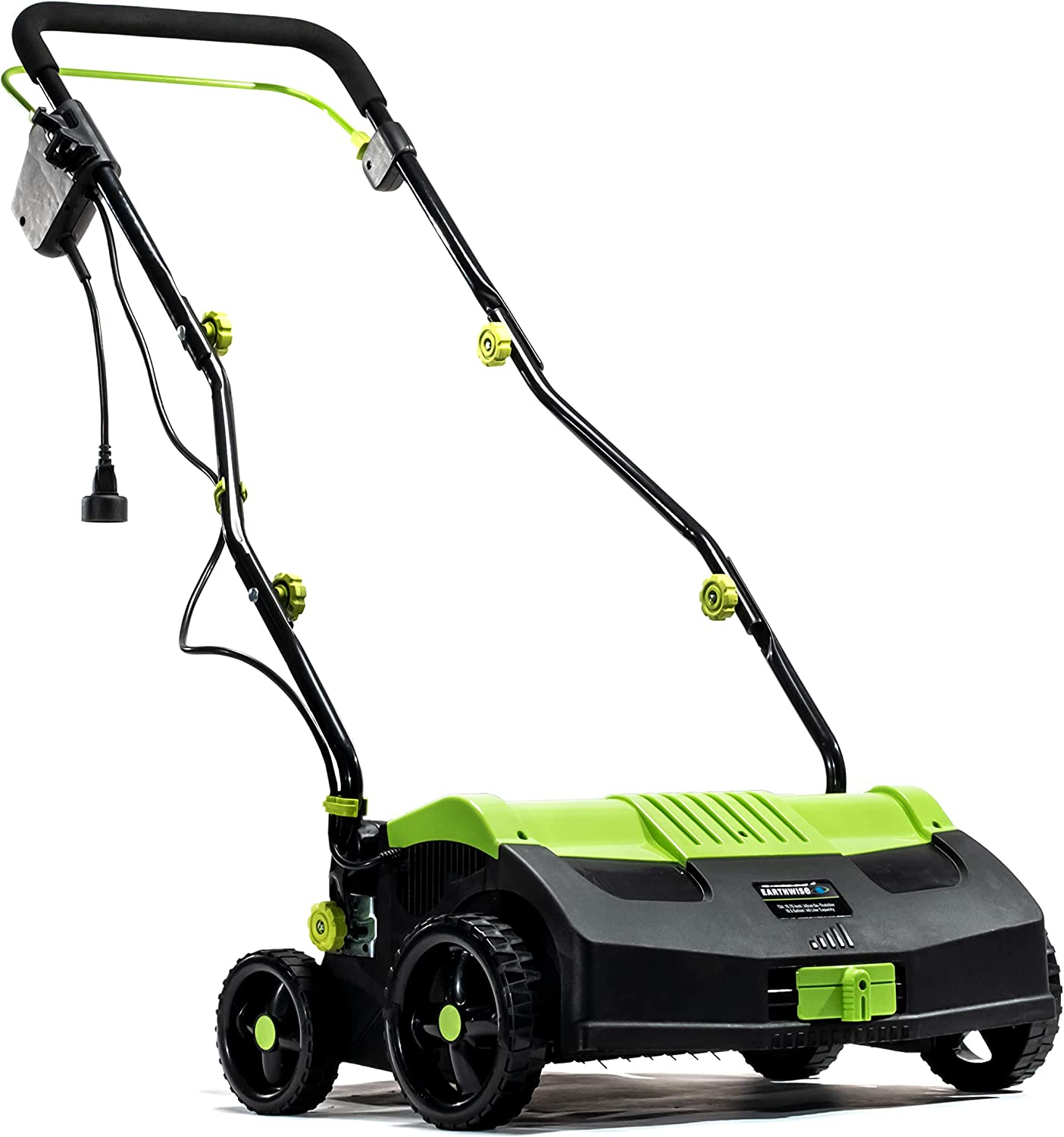 Earthwise DT71613 13-Amp 16-Inch Corded Electric Dethatcher. Green