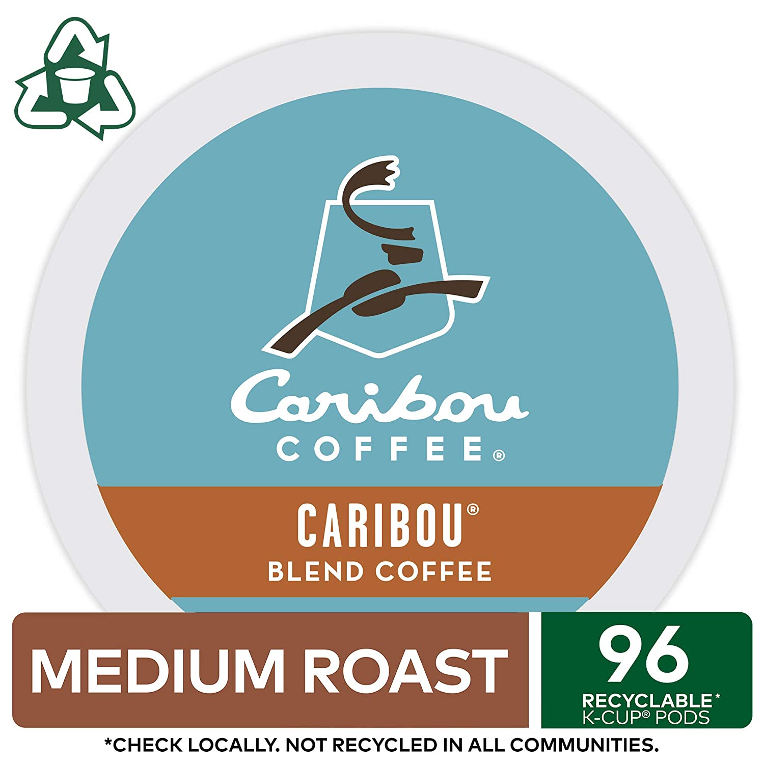 Caribou Coffee Caribou Blend. Single-Serve Keurig K-Cup Pods. Medium Roast Coffee. 24 Count (Pack of 4)
