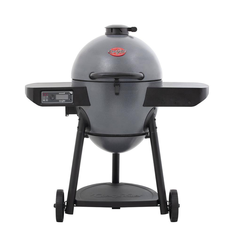 Char-Griller 6480 Akorn Auto-Kamado 20-inch Digital WiFi Charcoal Grill in Gray