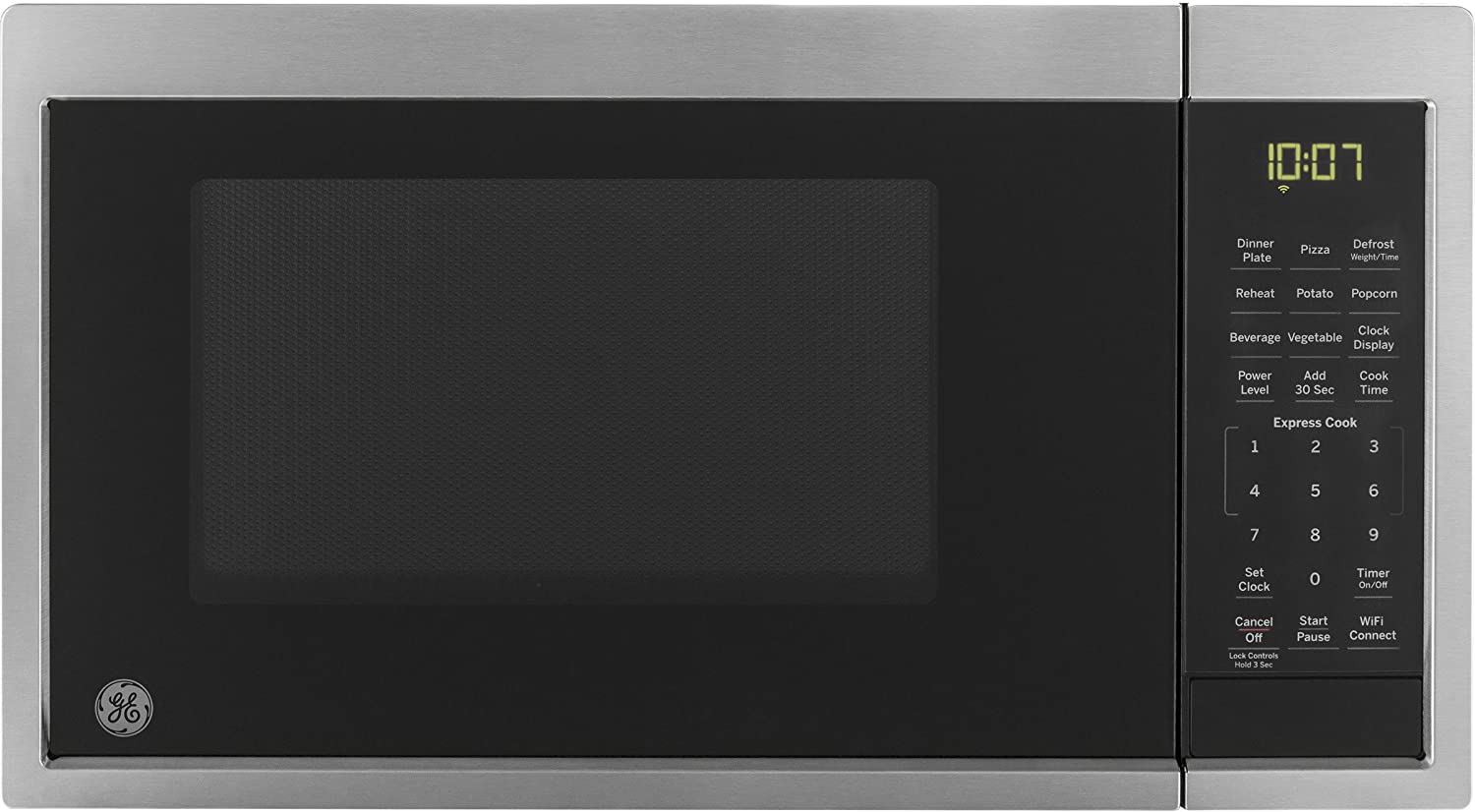 GE Smart Countertop Microwave Oven | Complete with Scan-to-Cook Technology and Wifi-Connectivity | 0.9 Cubic Feet Capacity. 900 Watts | Smart Home & Kitchen Essentials | Stainless Steel