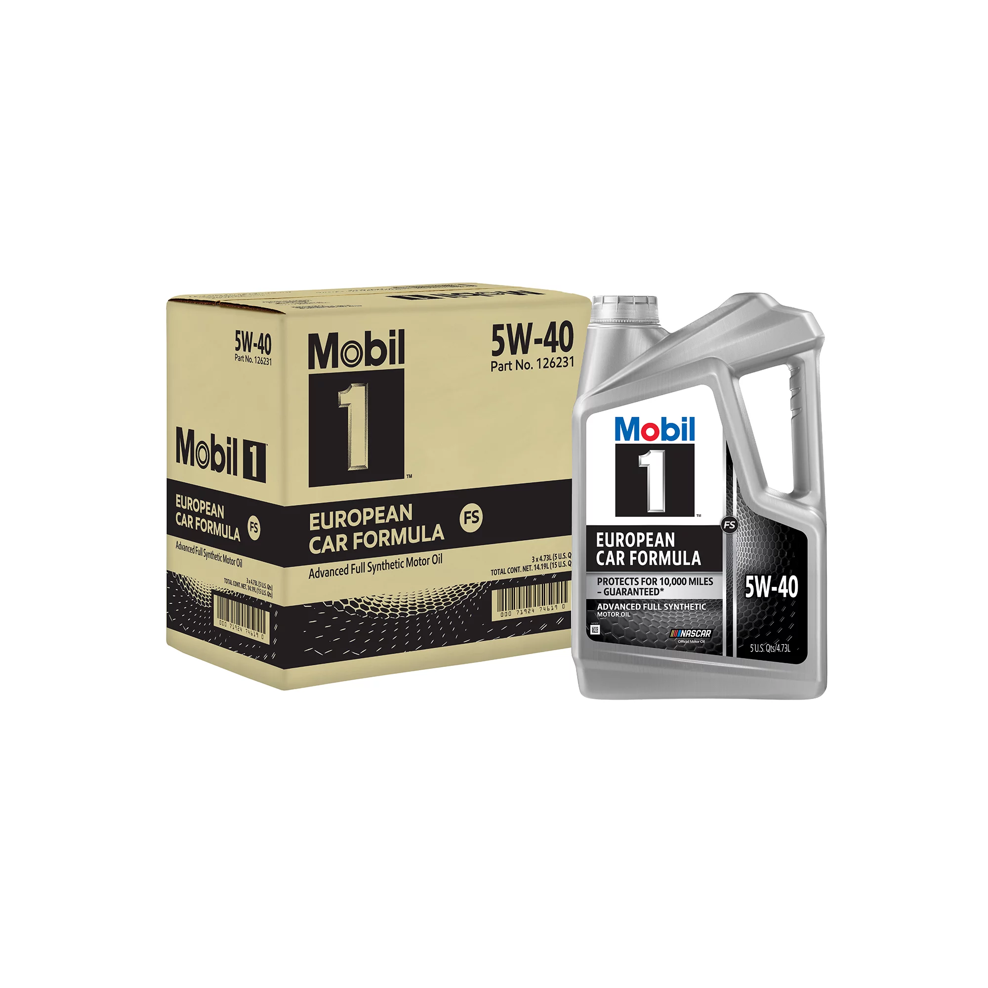 Mobil 1 FS European Car Formula Full Synthetic Motor Oil 5W-40. 5 qt (3 Pack)