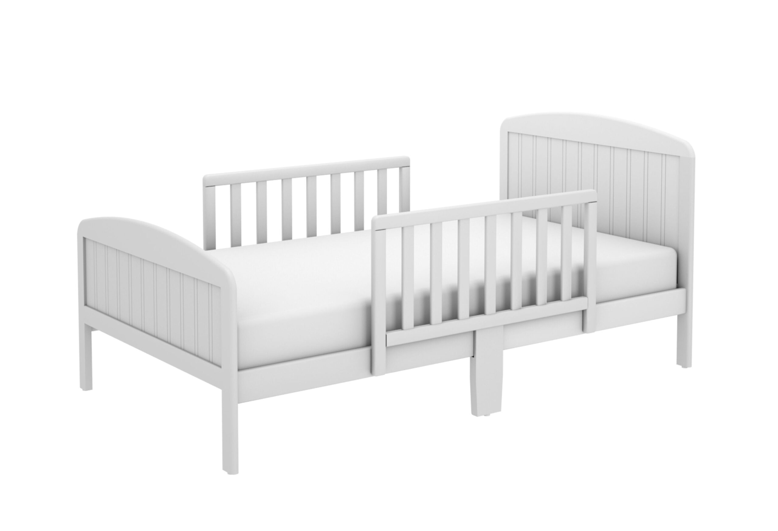 BK Furniture Harrisburg XL Wooden Toddler Bed. Off-White