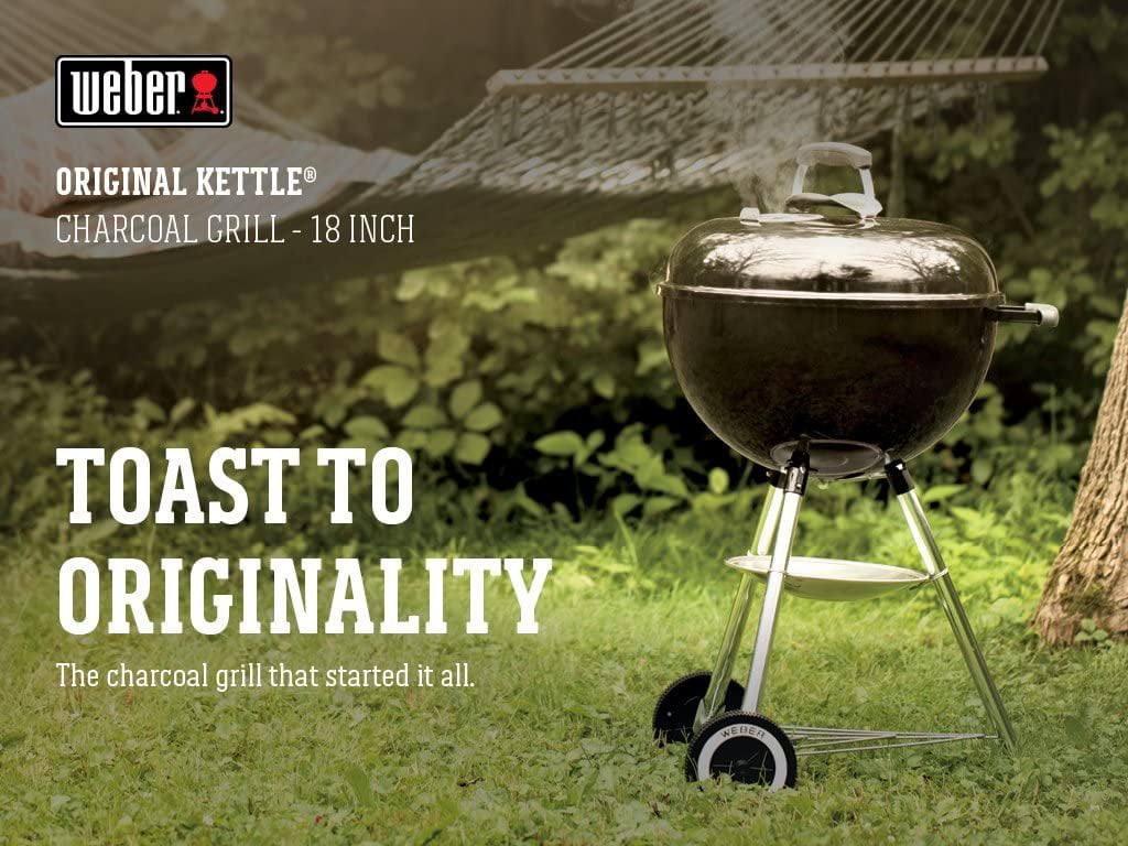 Weber 441001 Original Kettle 18 in Charcoal Grill. Black