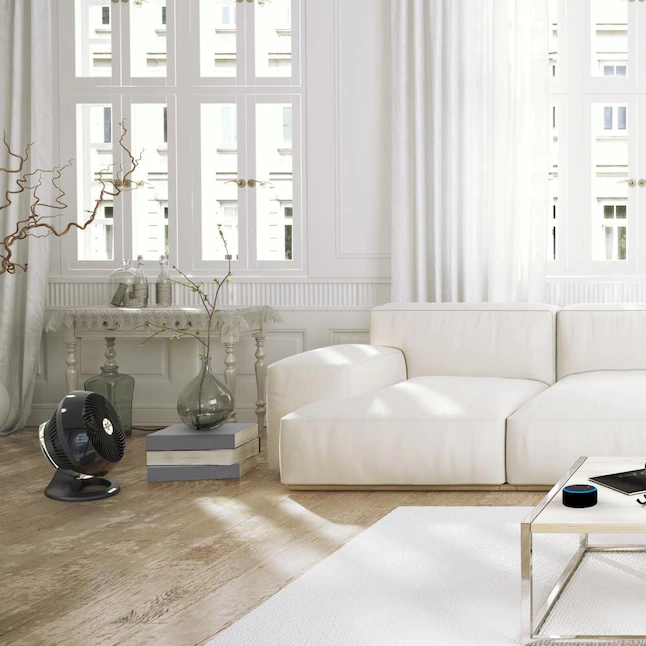 Vornado  10.4-in 4-Speed Indoor Black Stand Fan