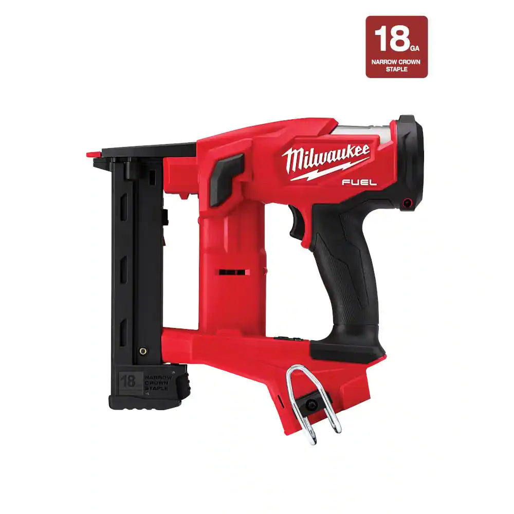 Milwaukee 2749-20 M18 FUEL 18V Lithium-Ion Brushless Cordless 18-Gauge 1/4 in. Narrow Crown Stapler (Tool-Only)