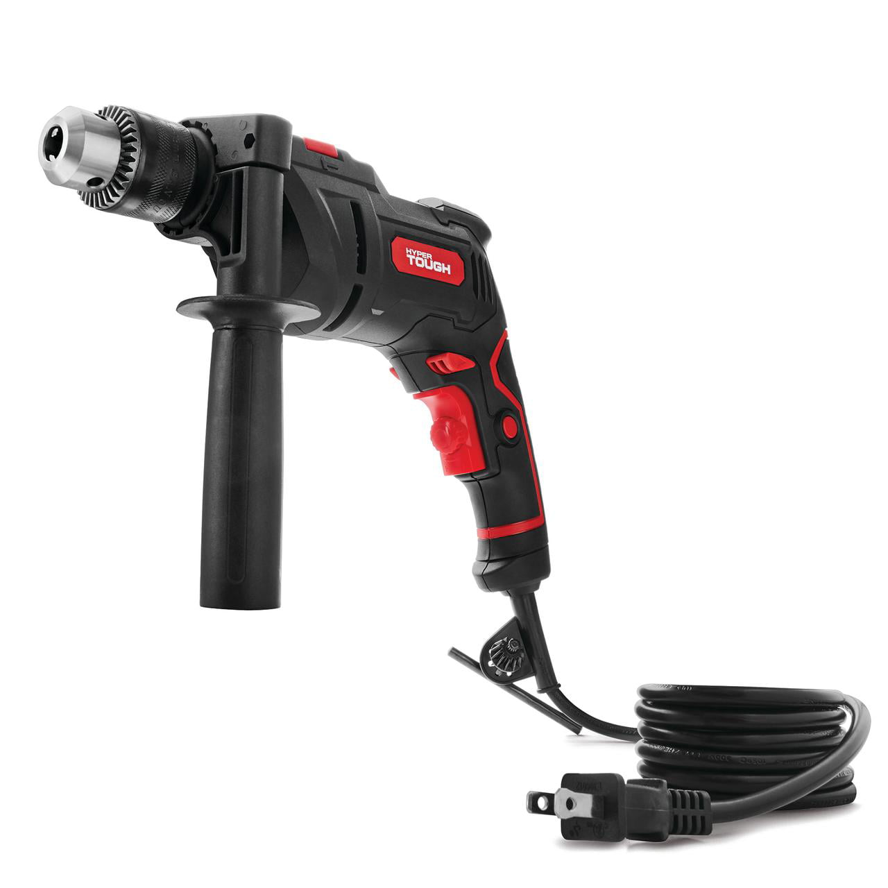 Hyper Tough 6-Amp 1/2-Inch Corded Hammer Drill. Keyed Chuck. TD6HD