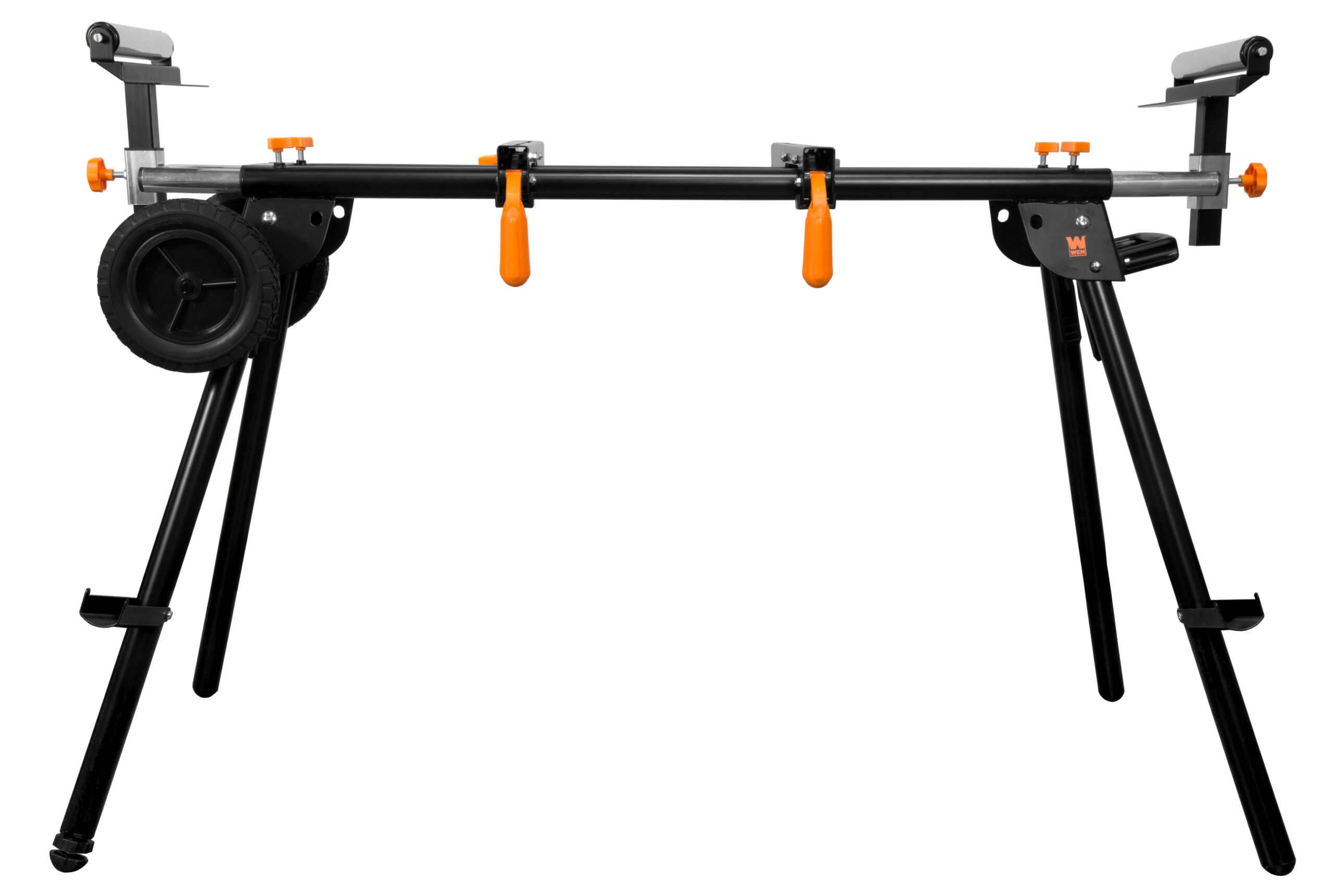 WEN Collapsible Rolling Miter Saw Stand with 3 Onboard Outlets. MSA330