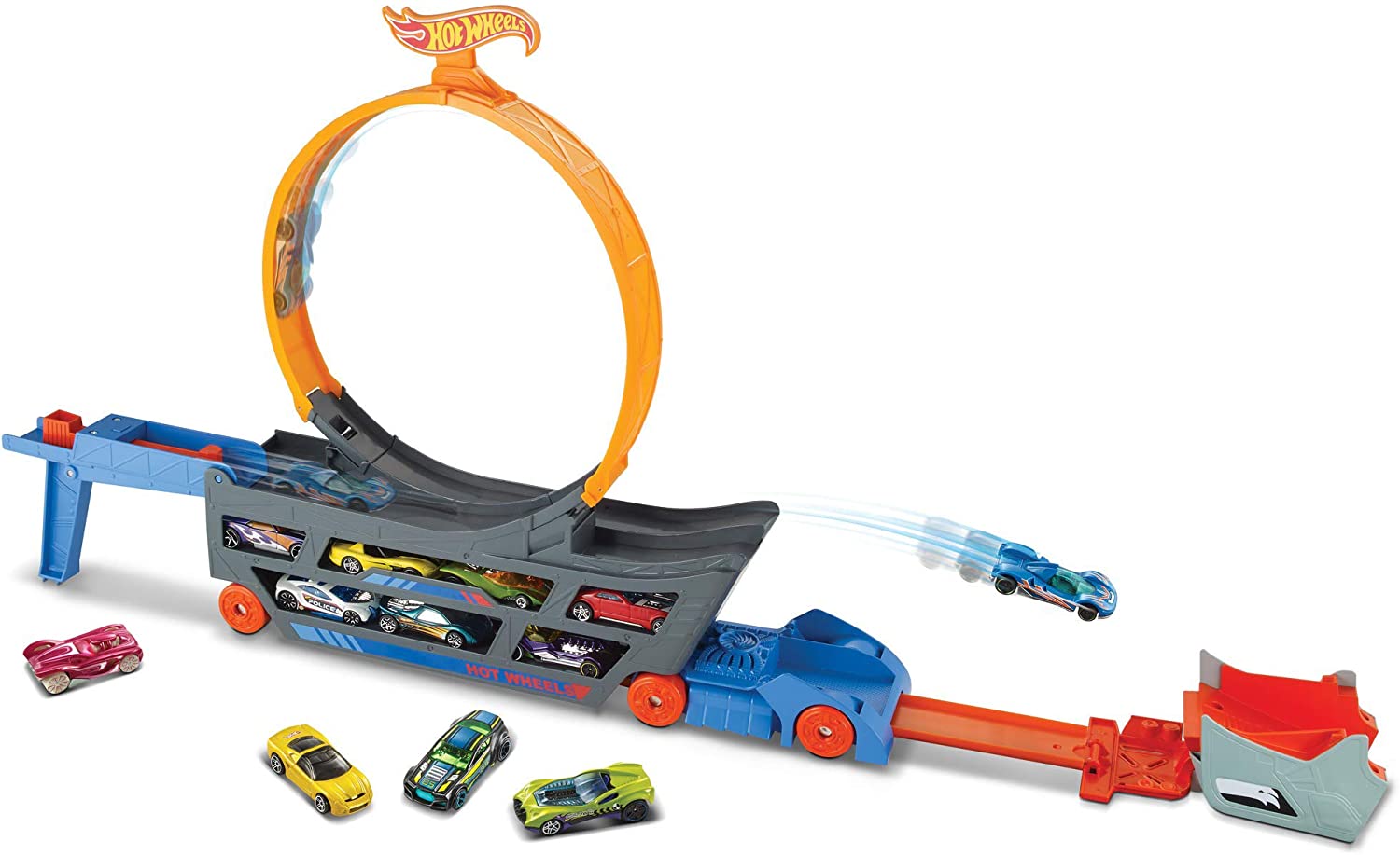 Hot Wheels Transporter Truck Mobile Play Set. 1 Car