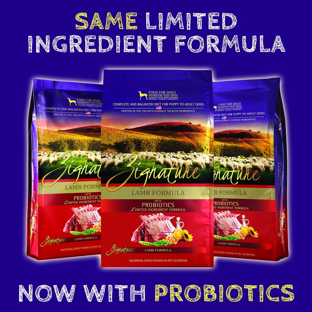 Zignature Lamb Limited Ingredient Formula With Probiotics Dry Dog Food 25 Pound (Pack of 1)