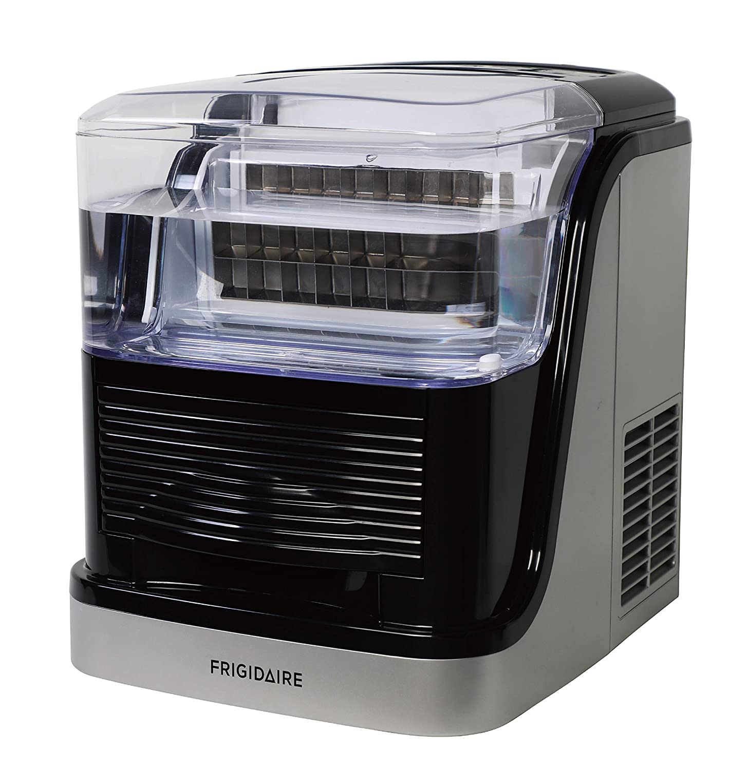 Frigidaire EFIC229_AMZ Igloo ICE105 Counter Top Compact Ice Maker. Stainless. Silver. Square Clear Ice. 33lbs per day