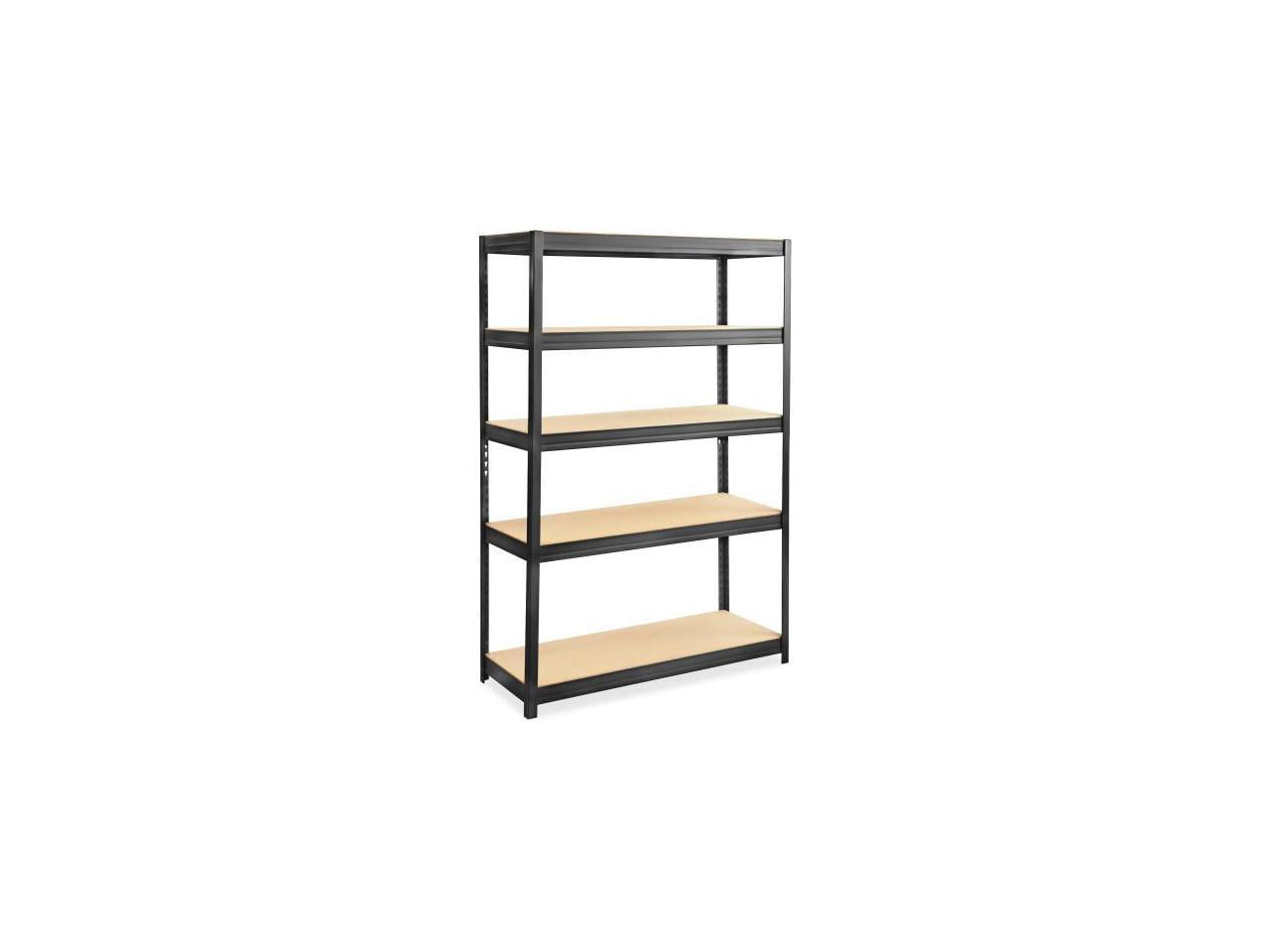 Safco Boltless Steel/particleboard Shelving. Five-Shelf. 48w X 18d X 72h. Black