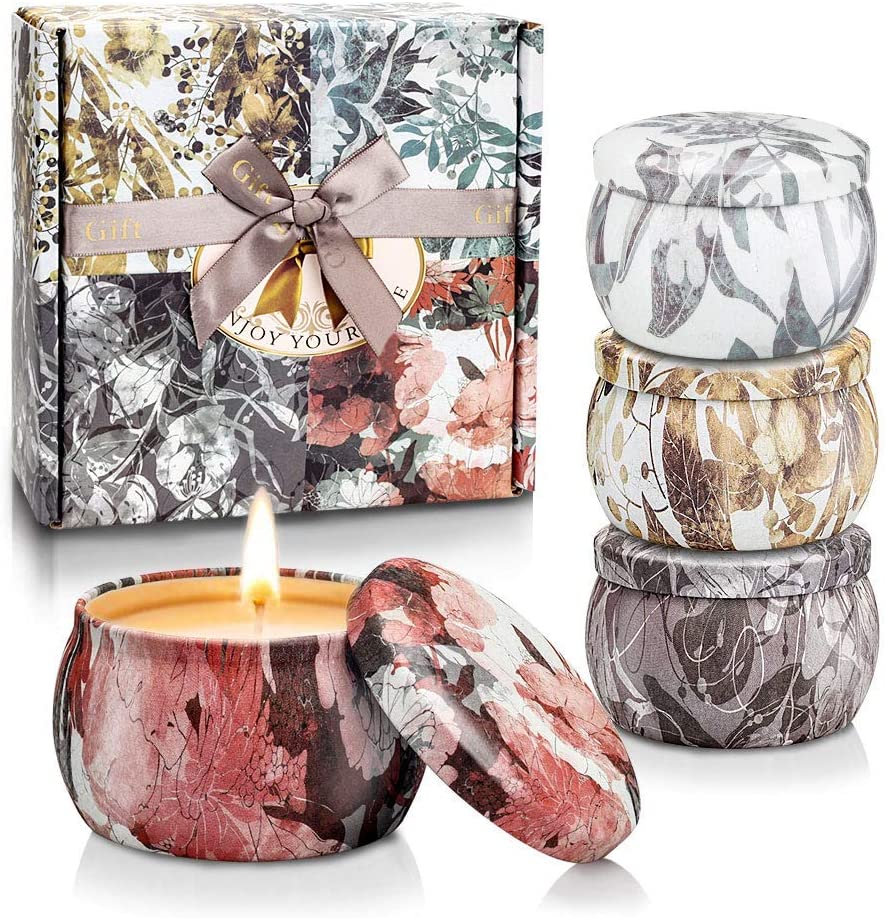 Scented Candles Gift Set for Women Soy Wax Candles for Birthday Mother-s Day Thanksgiving Valentine-s Day