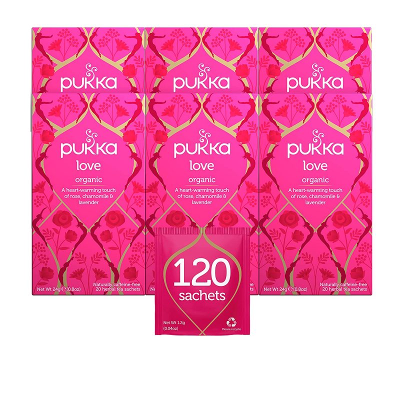Pukka Love. Chamomile & Lime Flower. 6 Pack. 120 Tea Bags