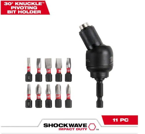 Milwaukee 30 Degree Knuckle Bit Holder 11 pc Set